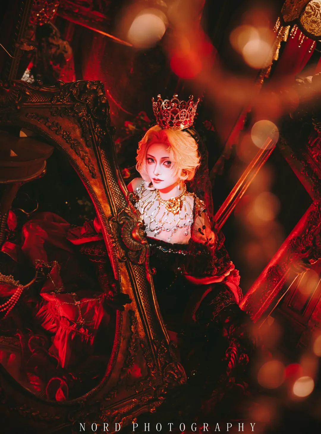 【红夫人cos】第五人格红皇后的暗黑宫廷风正片 - 第 2 张