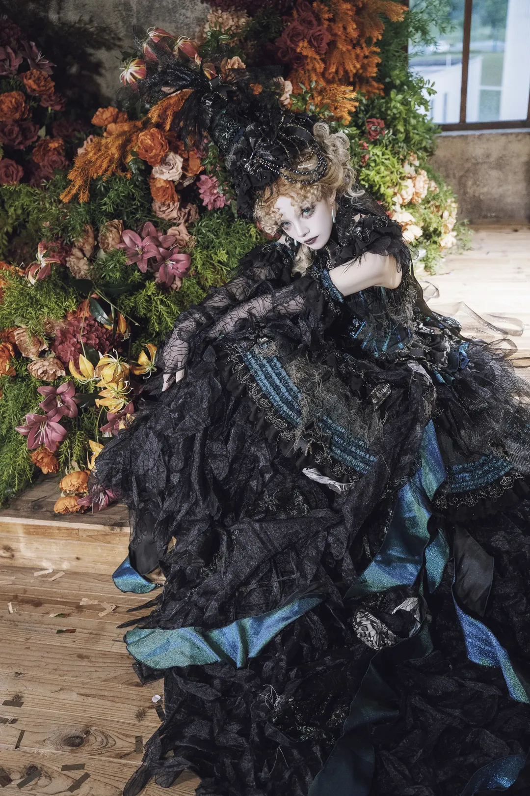 苔骨冥蝶哥特Lolita，冷光下的古典玩偶安东尼蛋糕 - 第 11 张