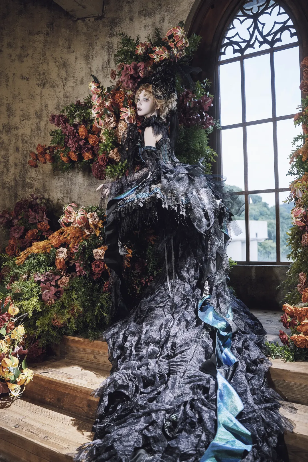 苔骨冥蝶哥特Lolita，冷光下的古典玩偶安东尼蛋糕 - 第 12 张
