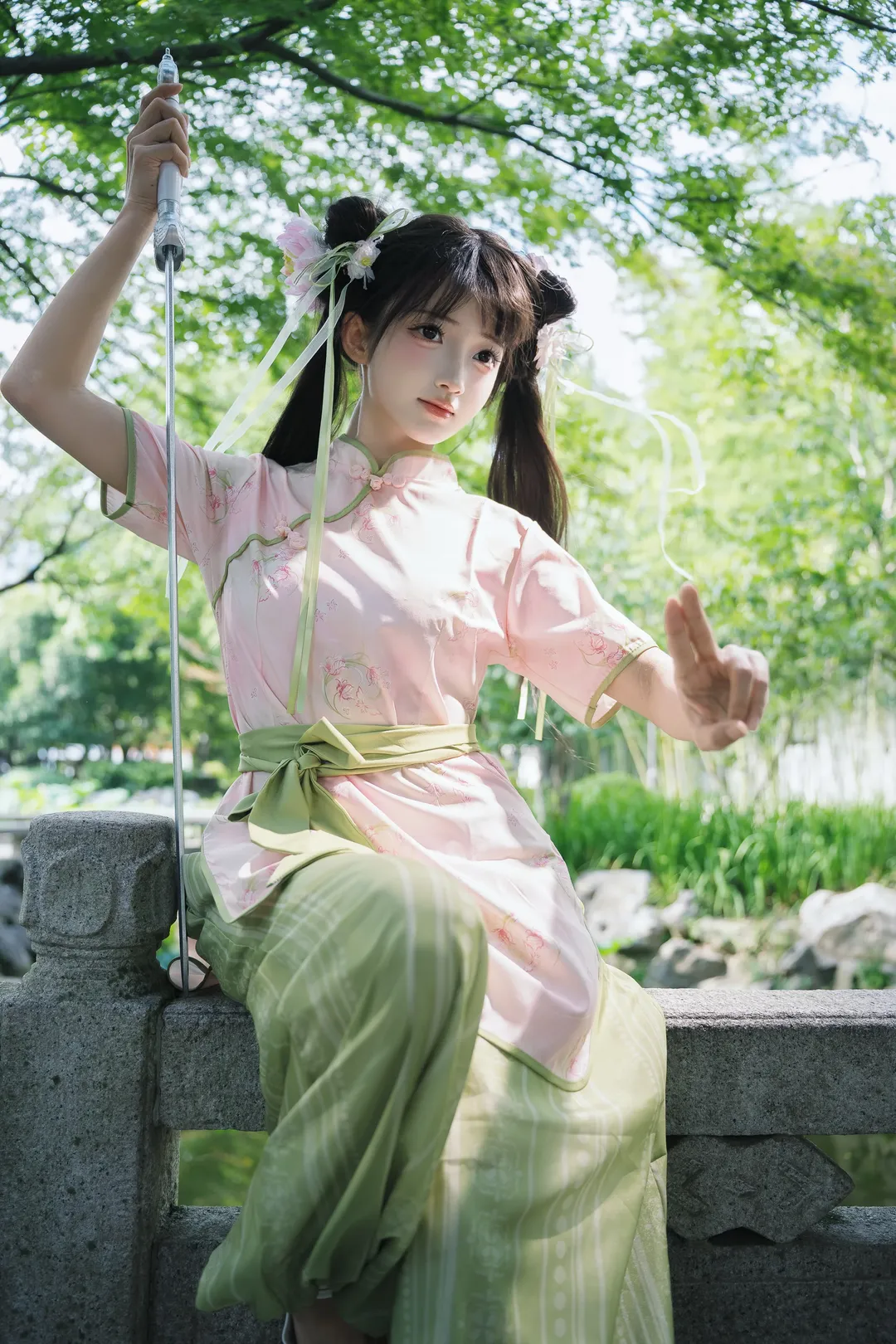 35℃高温出外景，剑修小师妹的中华风穿搭 - 第 12 张