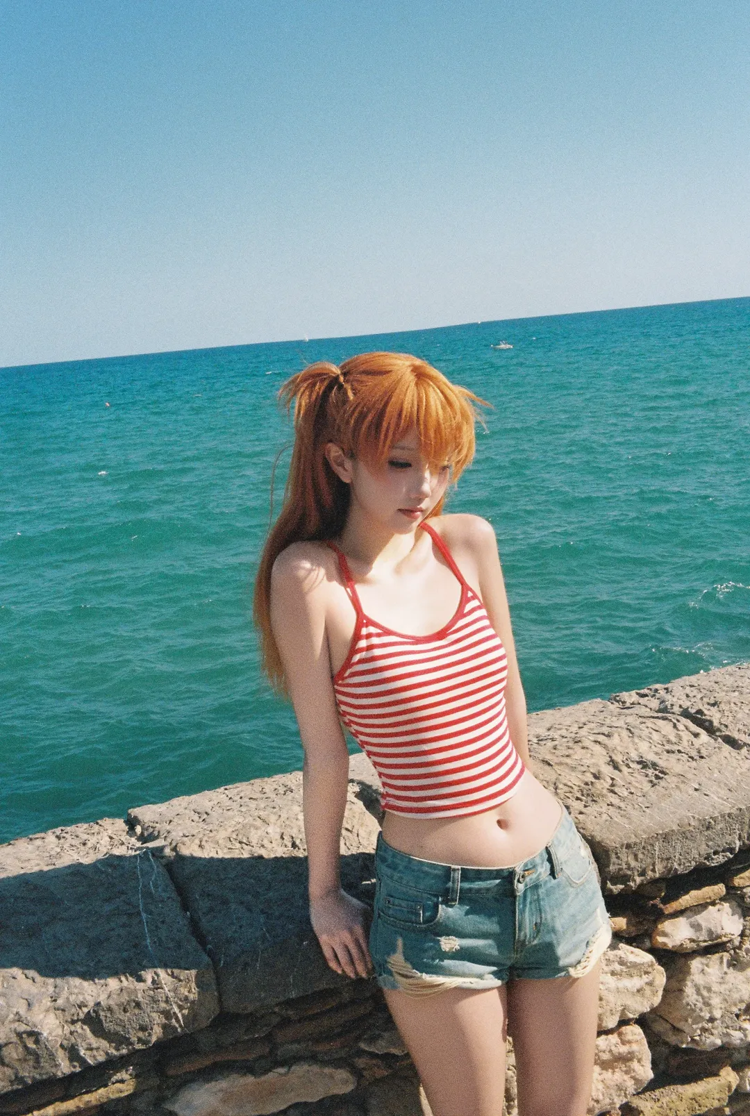 【明日香cos】EVA夏日海滨的胶片日记 - 第 4 张