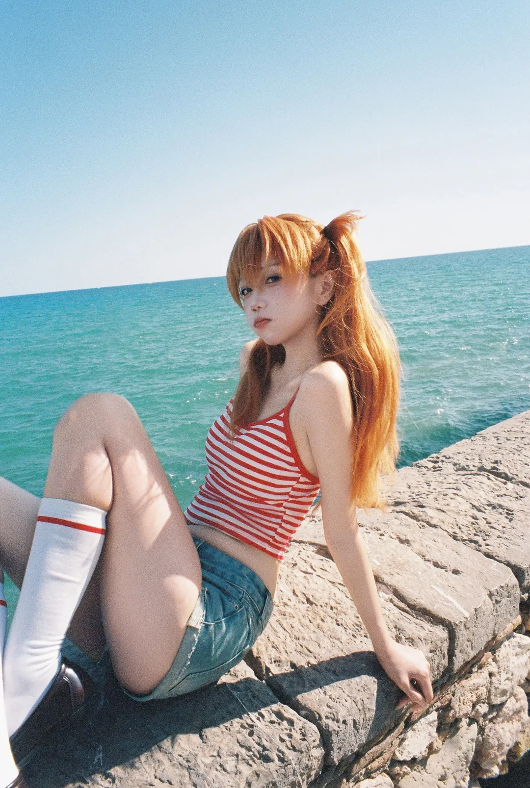 【明日香cos】EVA夏日海滨的胶片日记 - 第 6 张