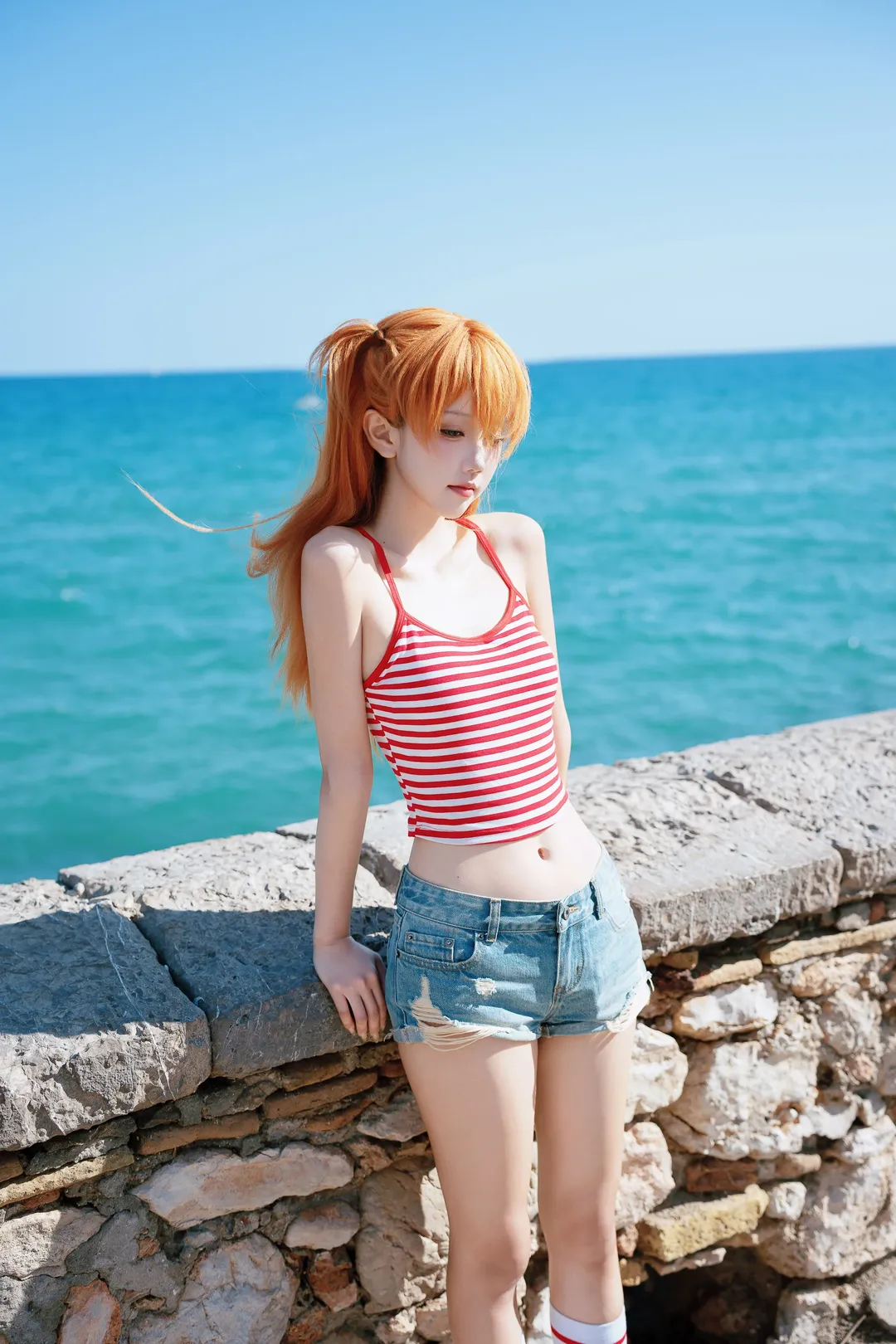 【明日香cos】新世纪福音战士的夏日海岸线 - 第 1 张