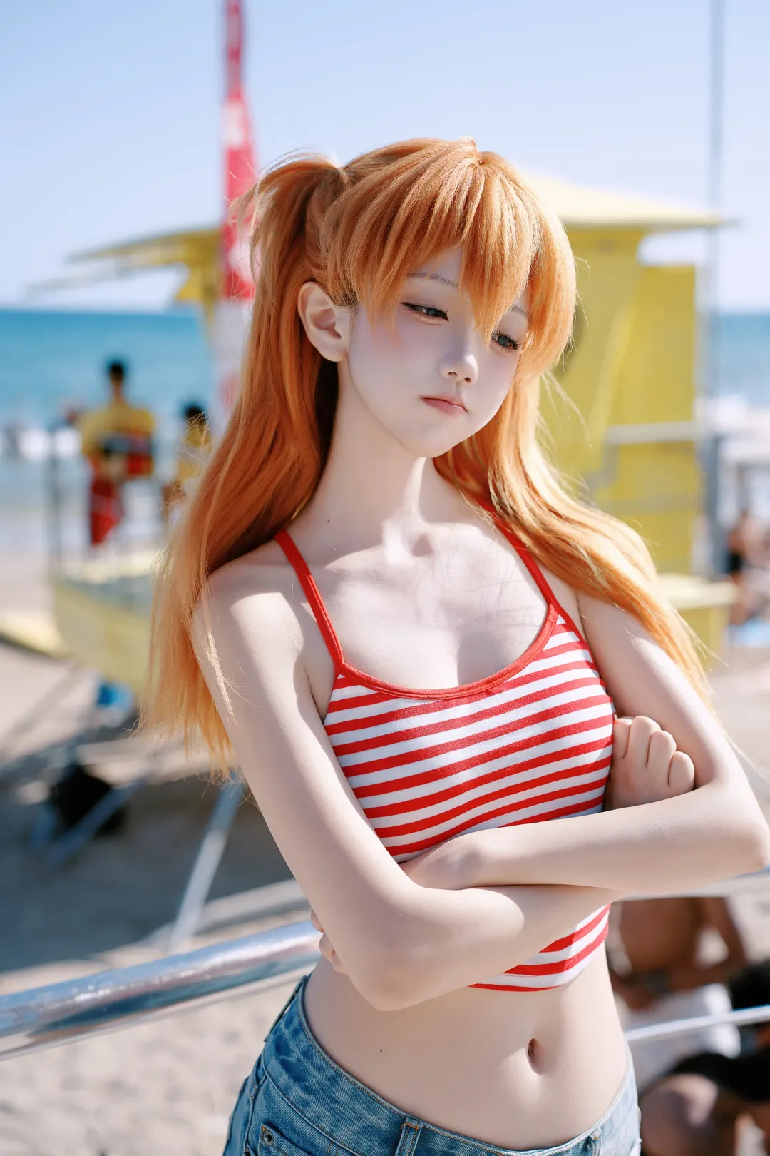 【明日香cos】新世纪福音战士的夏日海岸线 - 第 3 张