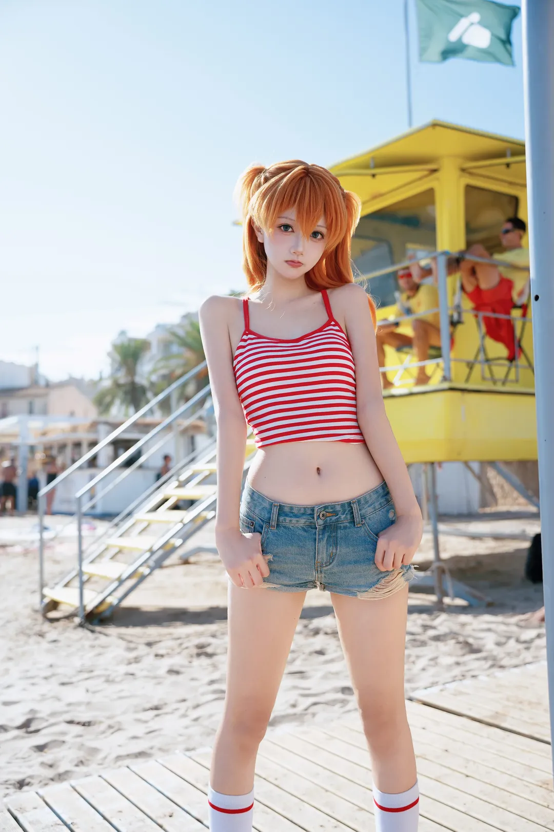 【明日香cos】新世纪福音战士的夏日海岸线 - 第 5 张