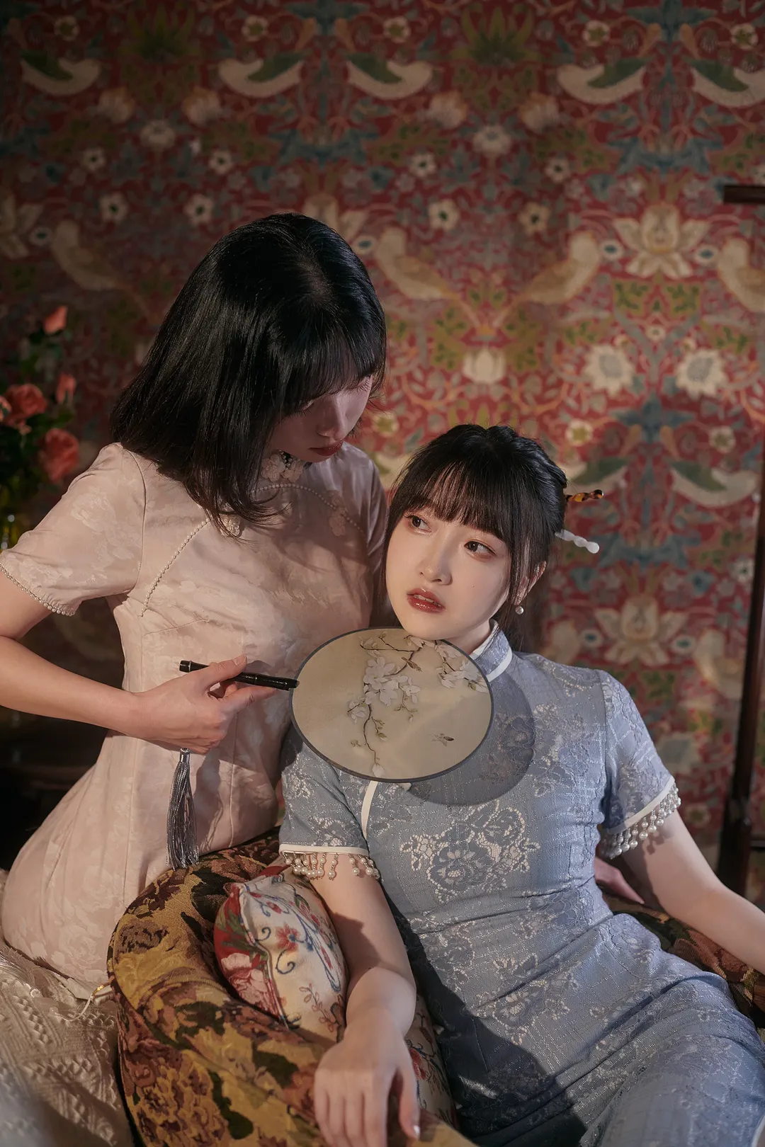雙人旗袍寫真，復古民國風裡的溫柔時光 - 第 7 張