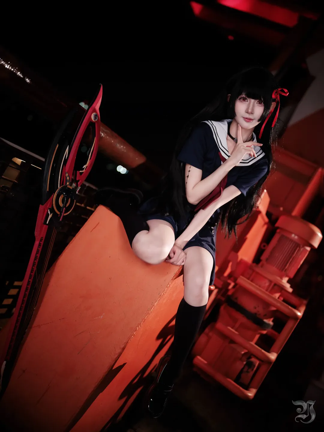 【Chisa コスプレ】鳴潮 千咲 夜のインダストリアルスタイルの写真の記録 - 10 枚目