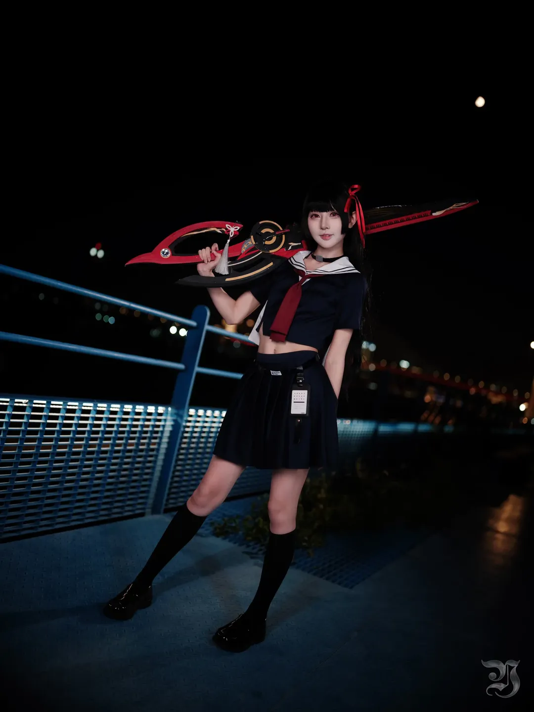 【Chisa コスプレ】鳴潮 千咲 夜のインダストリアルスタイルの写真の記録 - 12 枚目