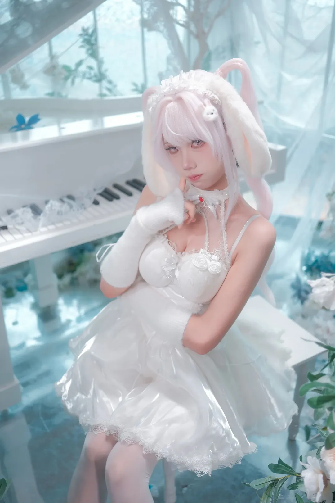 【勝利女神愛麗絲cos】冰雪藍調中的純白童話，還原清爽魅力 - 第 2 張