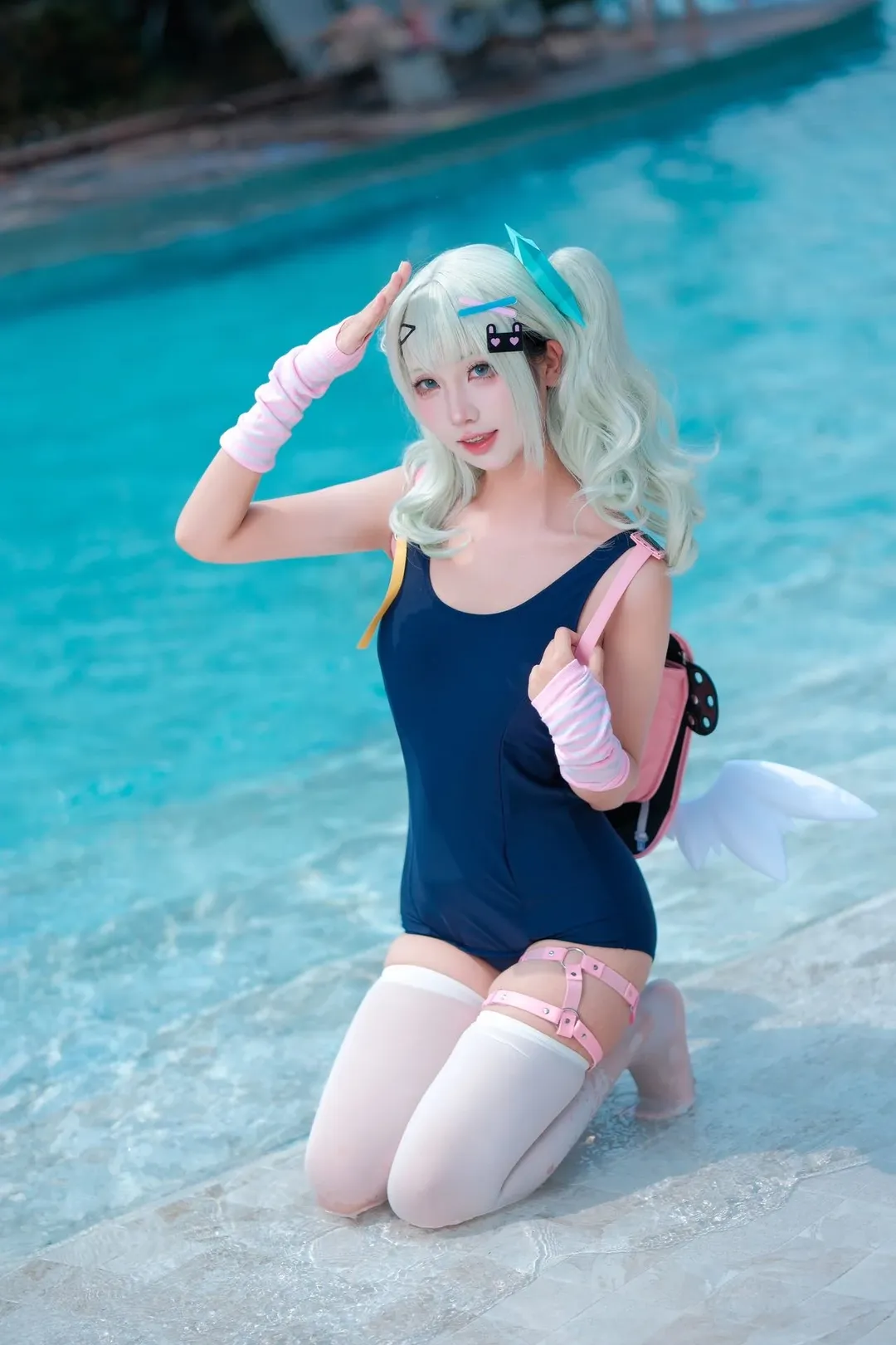 【千夏cos】绝区零千夏的夏日泳池死库水 - 第 3 张