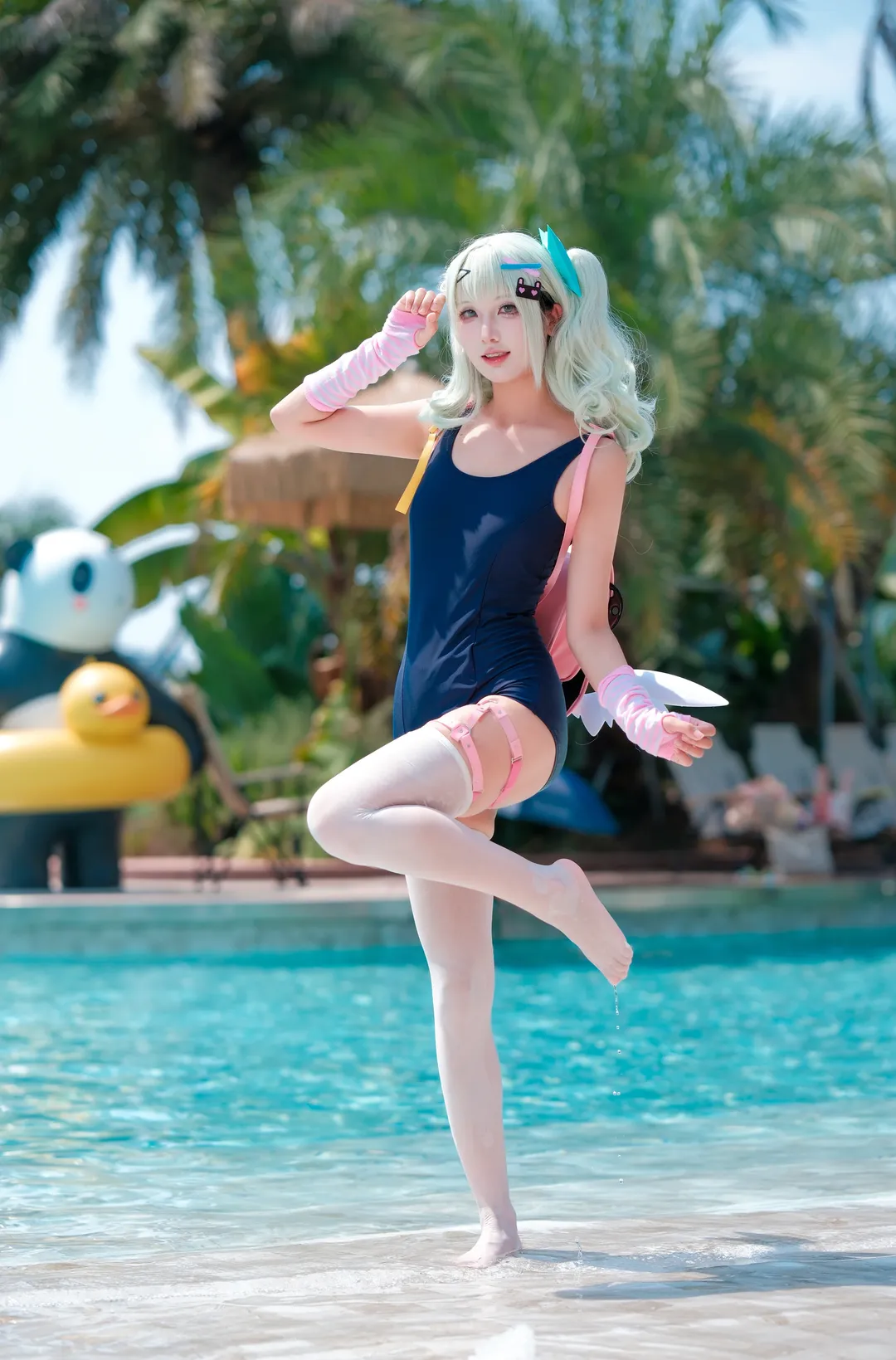 【千夏cos】絕區零夏日泳池的清涼穿搭 - 第 2 張