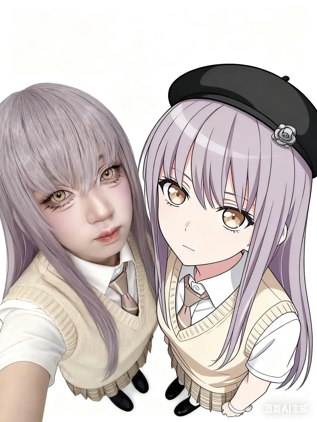 【湊友希那cos】BanGDream的跨次元同框合影分享 - 第 1 張
