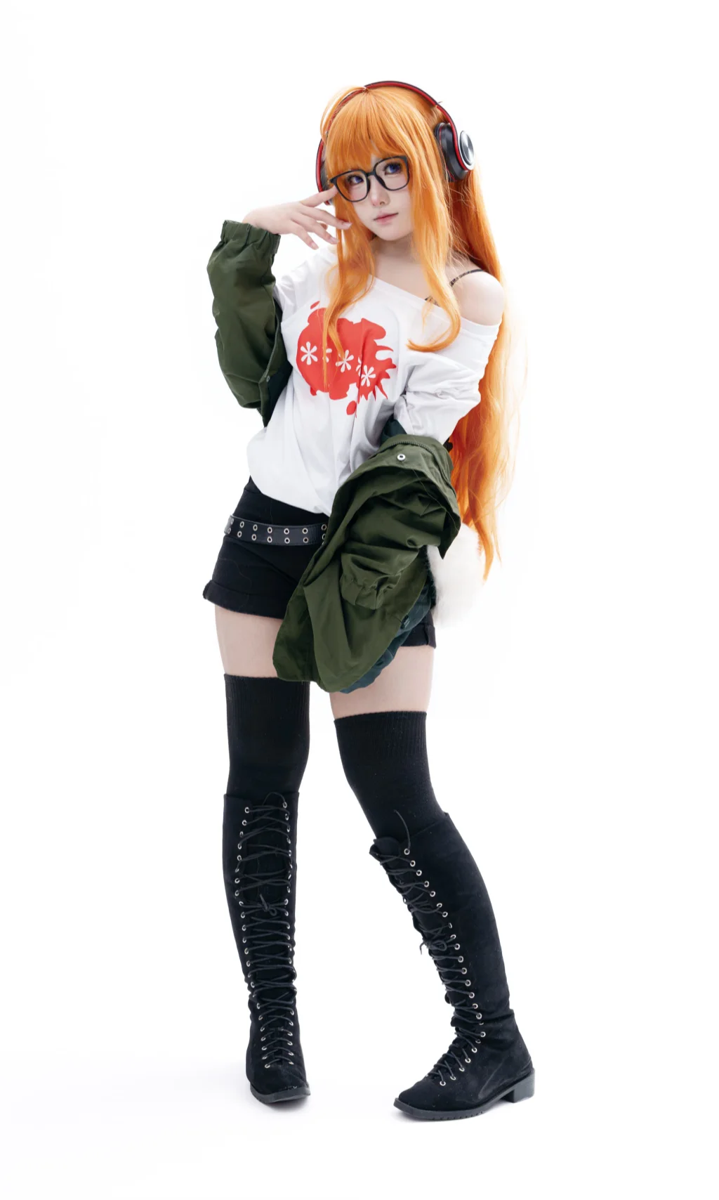 【佐倉双葉コスプレ】ペルソナ5 白ホリポートレートの記録、再現度の非常に高い私服コーデ