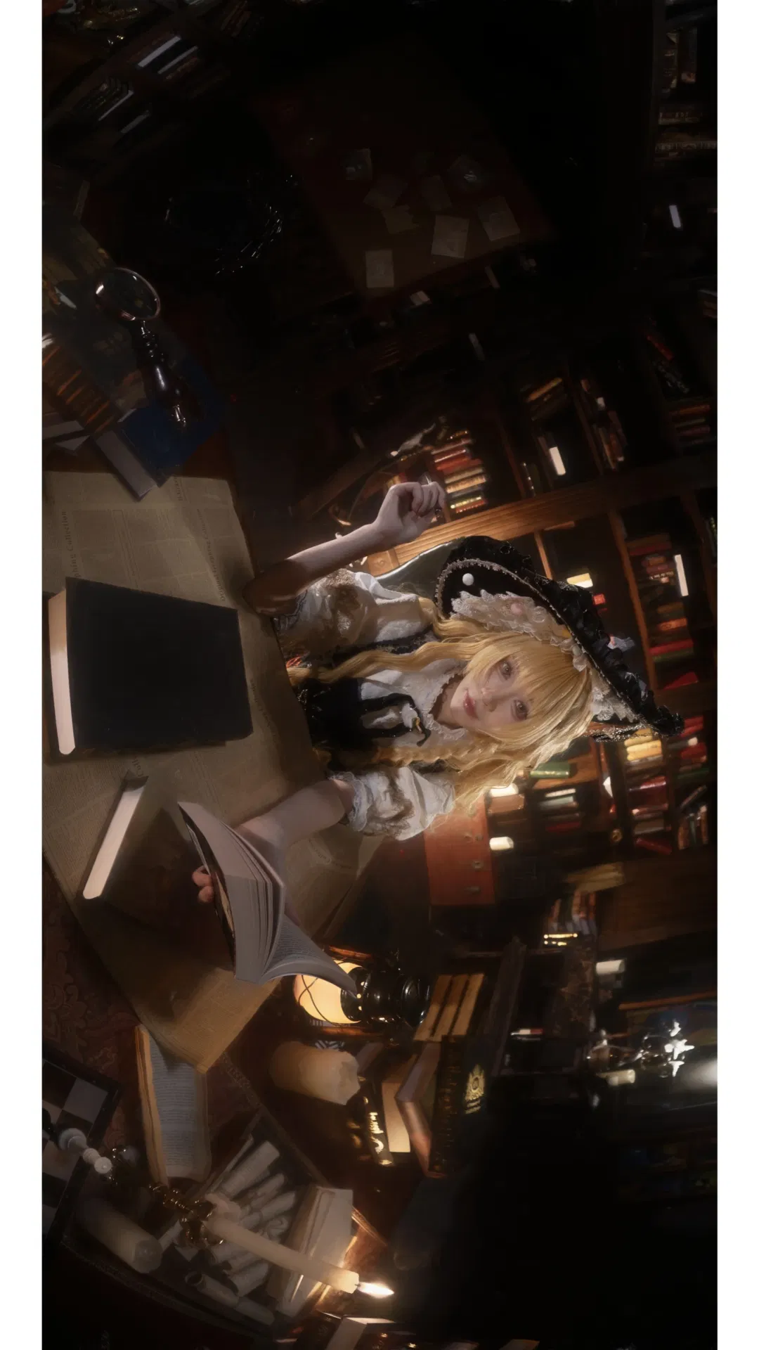 【魔理沙cos】东方Project 魔法使的图书馆静谧时刻 - 第 2 张