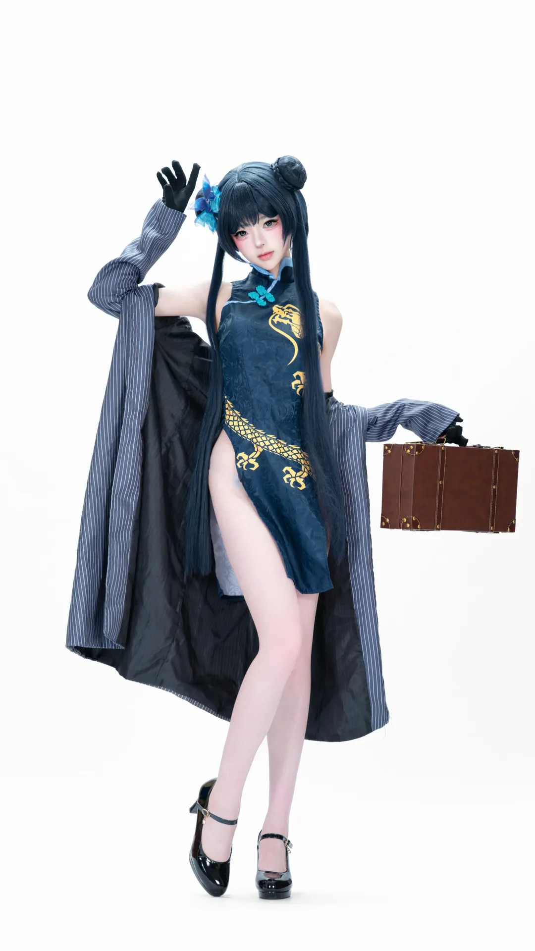 【龍華妃咲cos】蔚藍檔案門主旗袍造型演繹 - 第 1 張