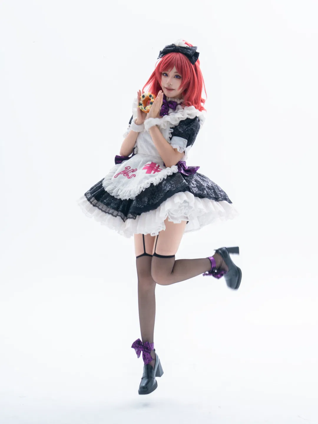 【西木野真姬cos】LoveLive! 学园偶像的纯白蕾丝女仆体验 - 第 1 张