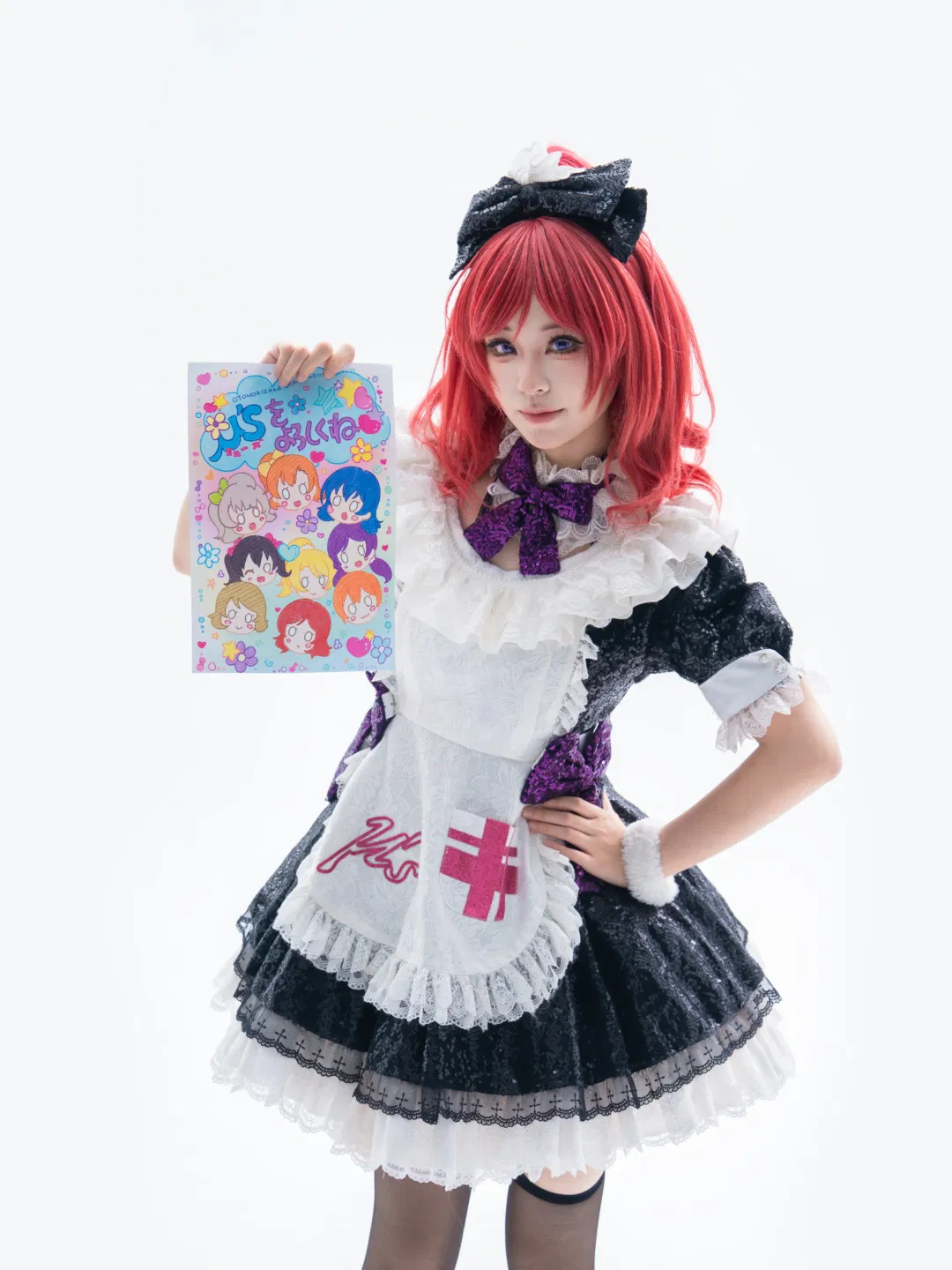 【西木野真姬cos】LoveLive! 学园偶像的纯白蕾丝女仆体验 - 第 4 张