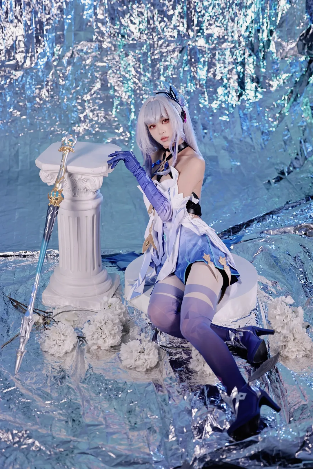 【丝柯克cos】原神里高冷优雅的剑士形象呈现 - 第 2 张