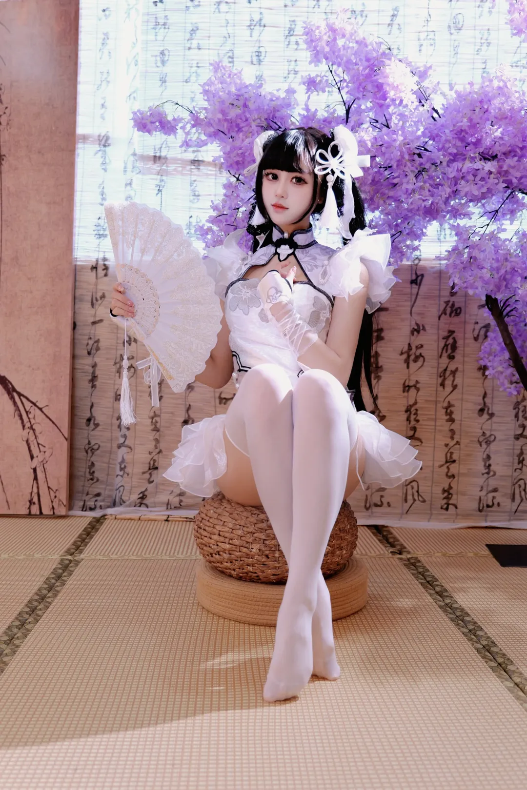 【殷紫萍cos】永劫无间玉髓冰心，白丝利刃的侠女风范 - 第 2 张