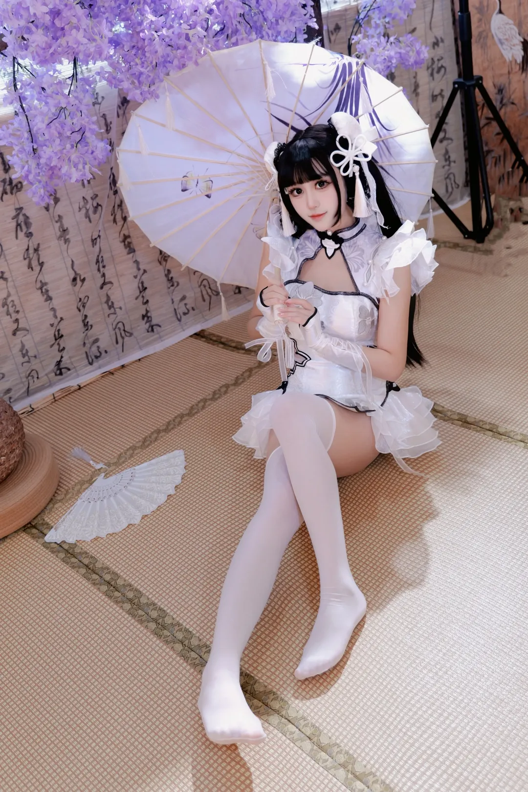 【殷紫萍cos】永劫无间玉髓冰心，白丝利刃的侠女风范 - 第 3 张