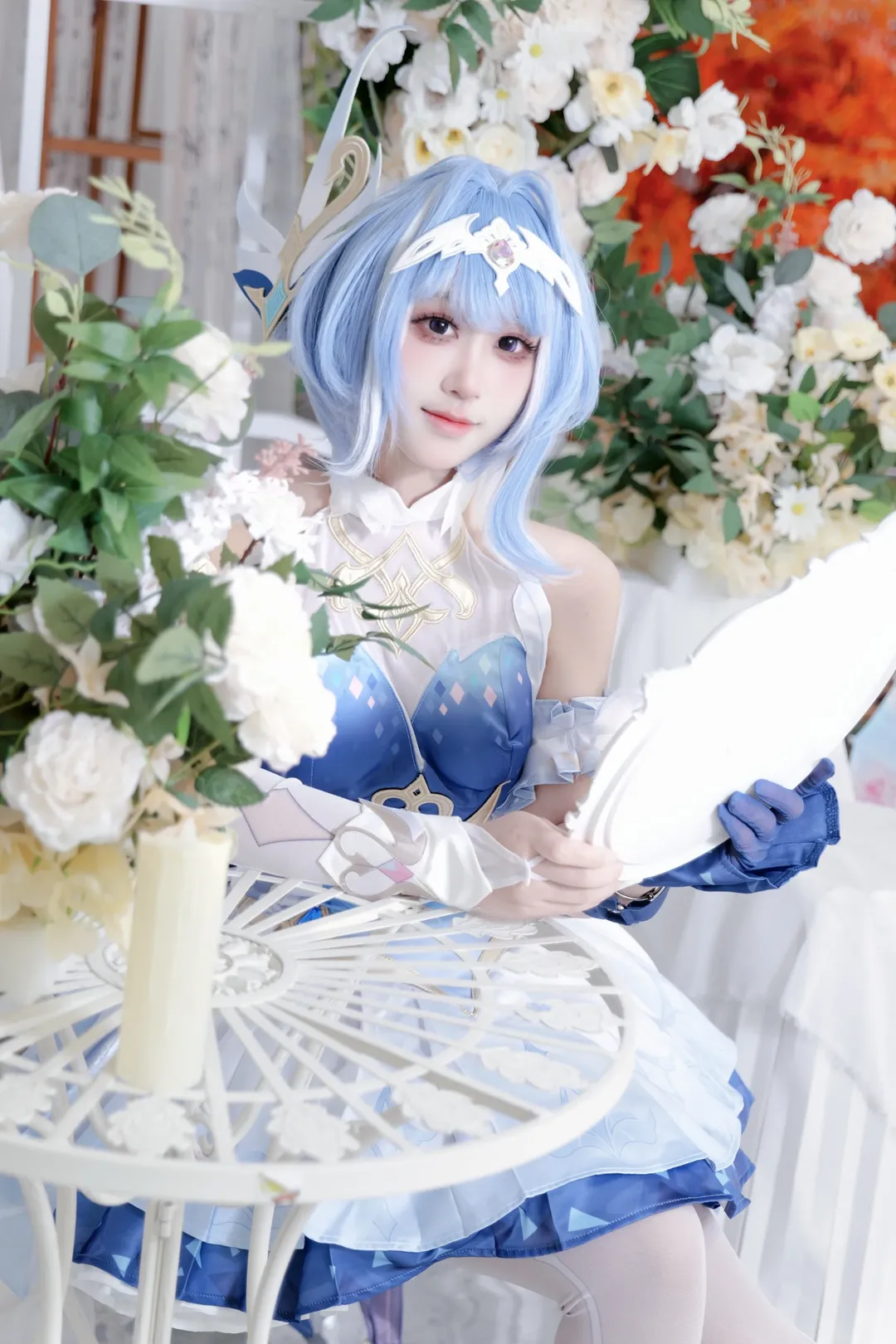 【奧黛塔cos】原神中的藍白優雅與暗影交織 - 第 4 張