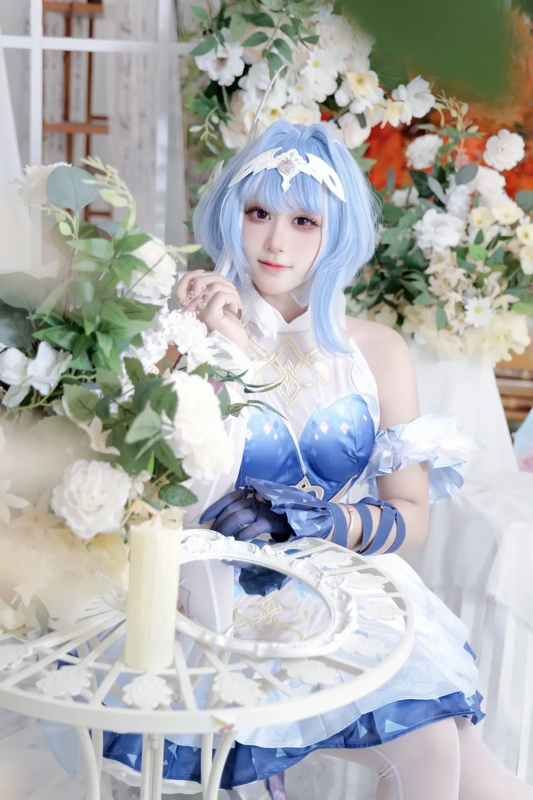 【奧黛塔cos】原神中的藍白優雅與暗影交織 - 第 5 張