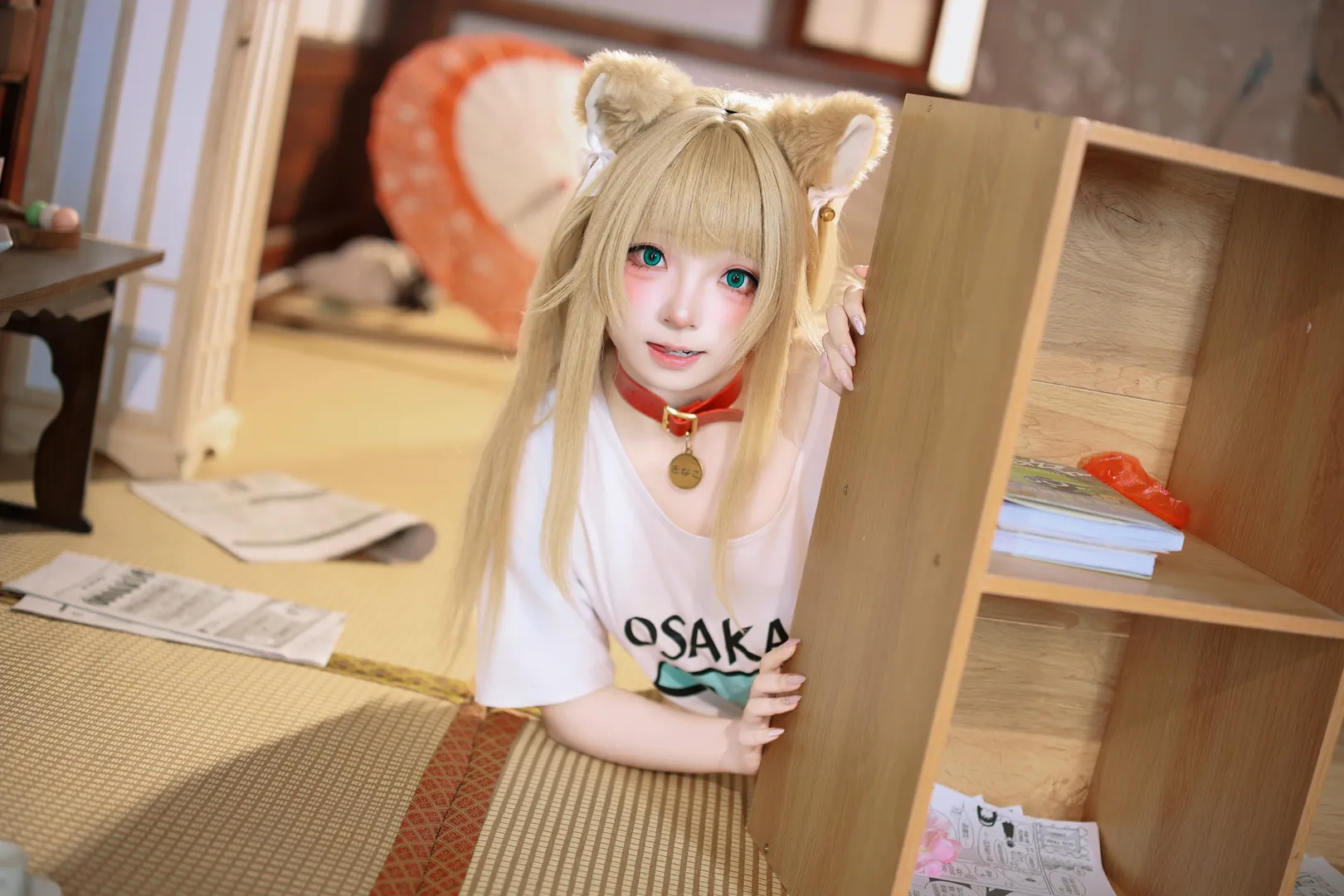 【黄豆粉cos】40原猫娘和风室内写真 - 第 2 张