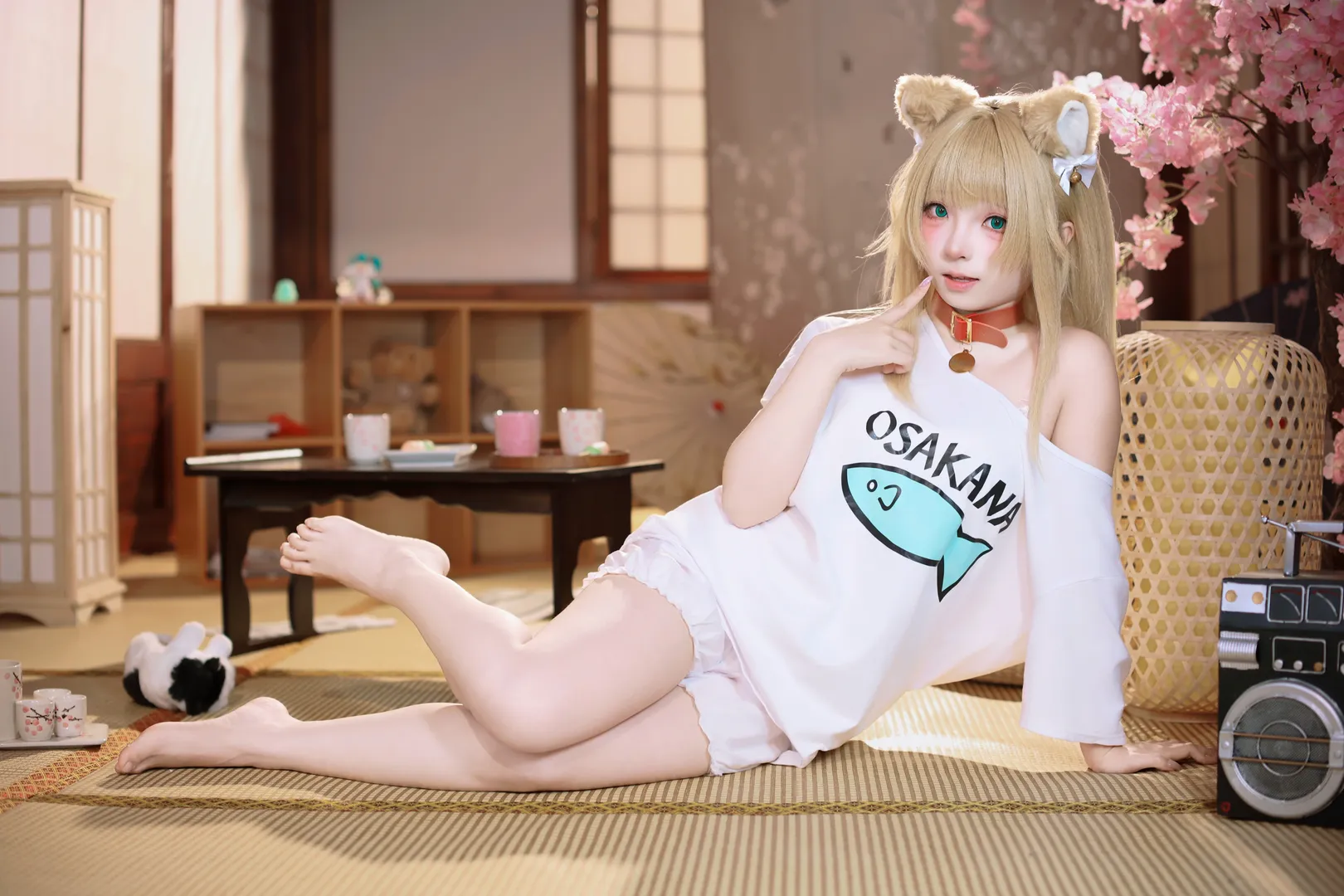 【黄豆粉cos】40原猫娘和风室内写真 - 第 4 张
