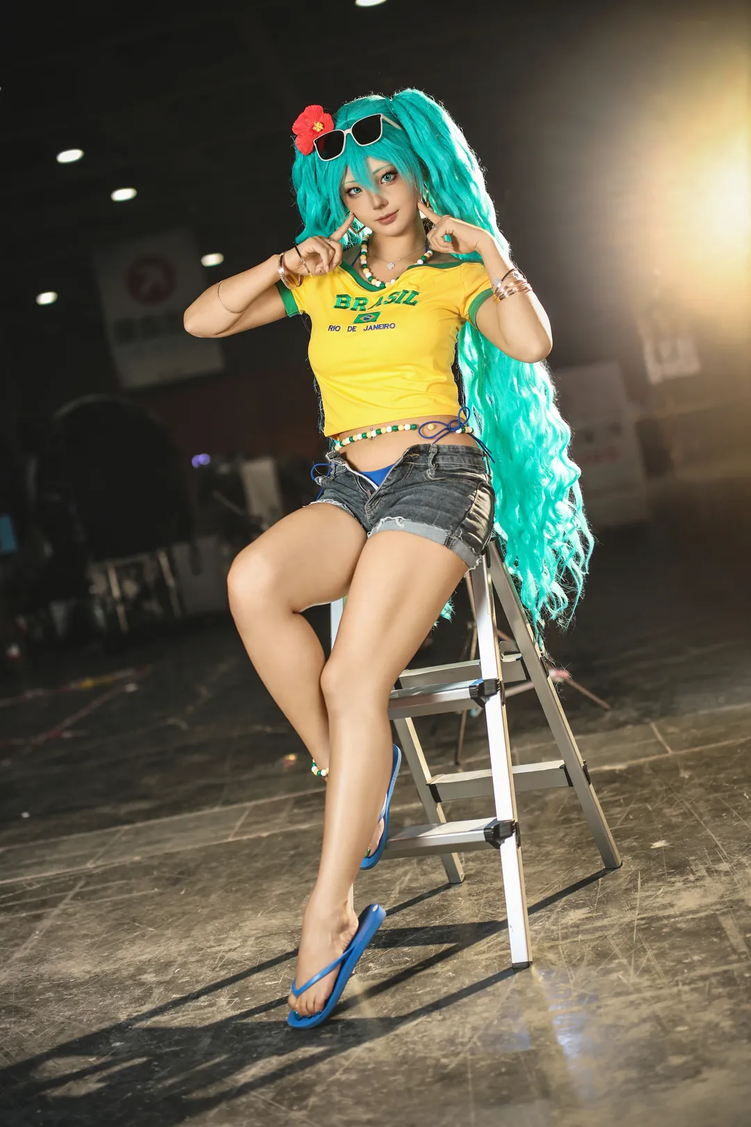 巴西風情初音未來cos，這套造型細節真的拉滿了