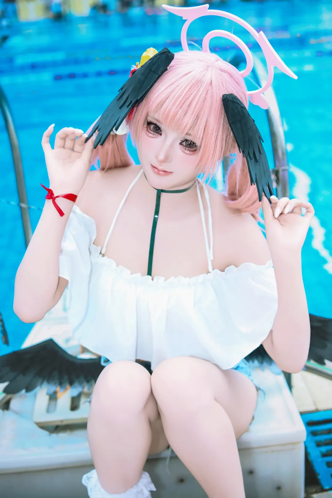 【下江小春cos】蔚蓝档案泳池清凉写真 - 第 2 张