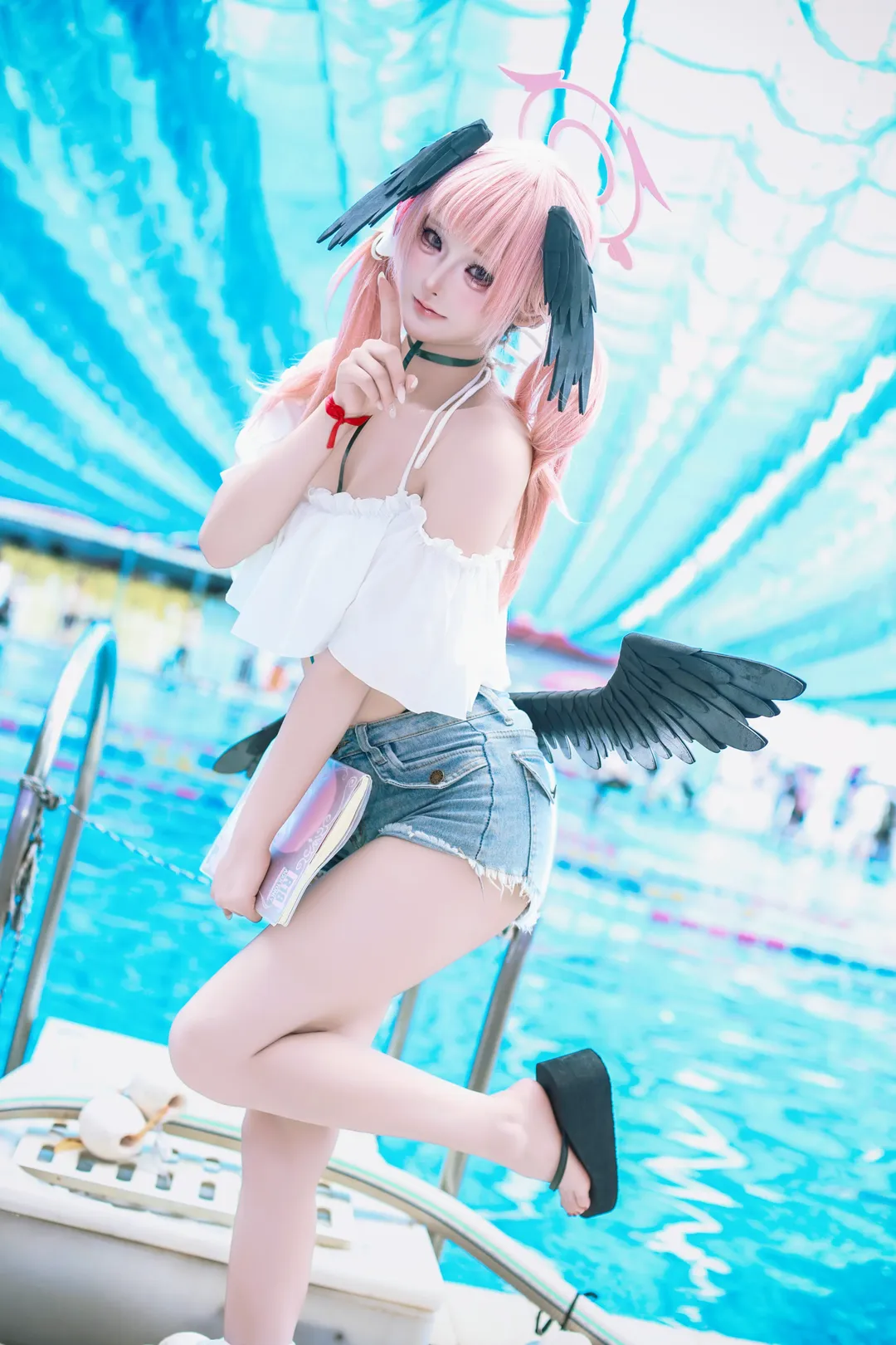 【下江小春cos】蔚蓝档案泳池清凉写真