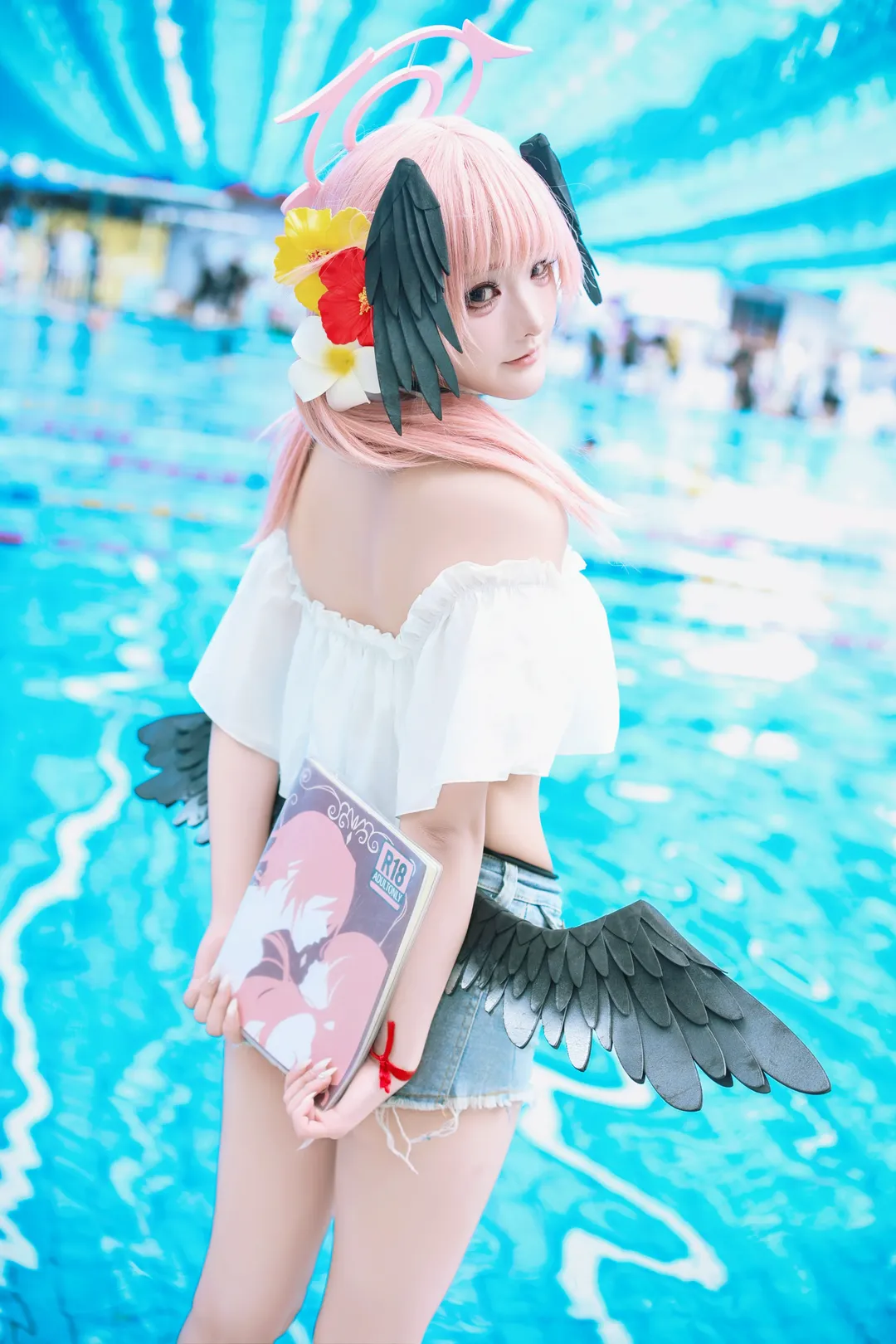 【下江小春cos】蔚蓝档案泳池清凉写真 - 第 6 张