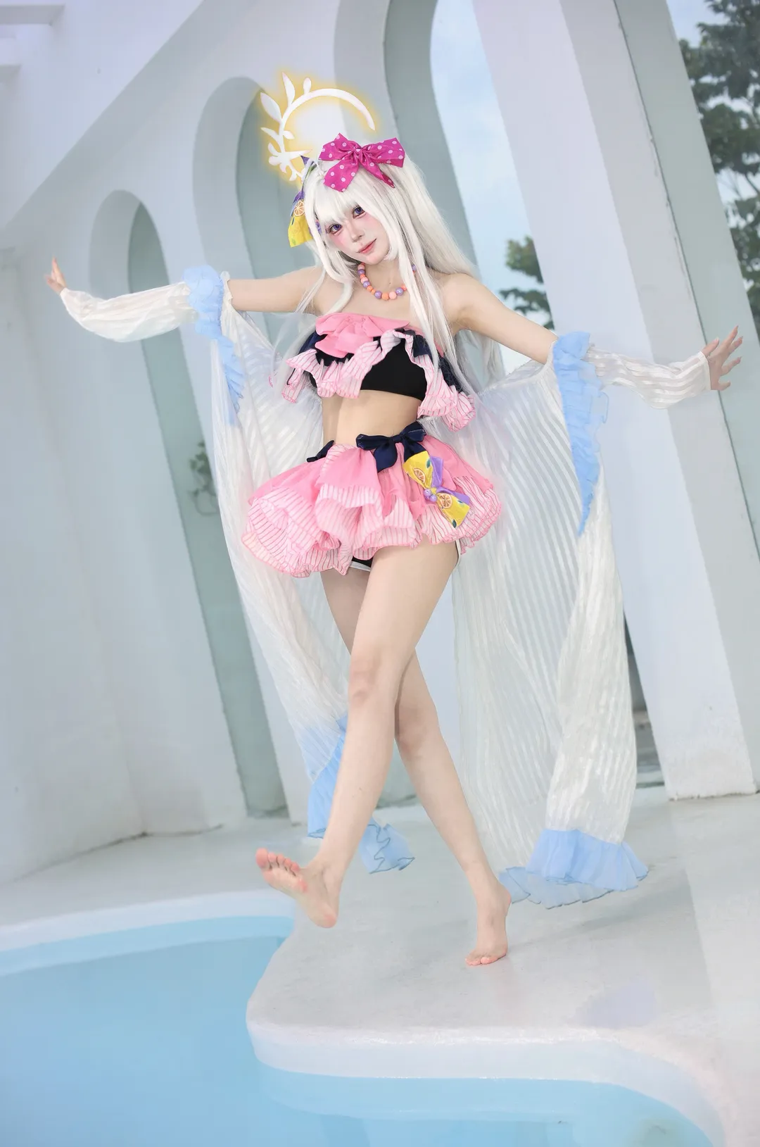 【白洲梓cos】蔚蓝档案泳池边的清凉夏日 - 第 1 张