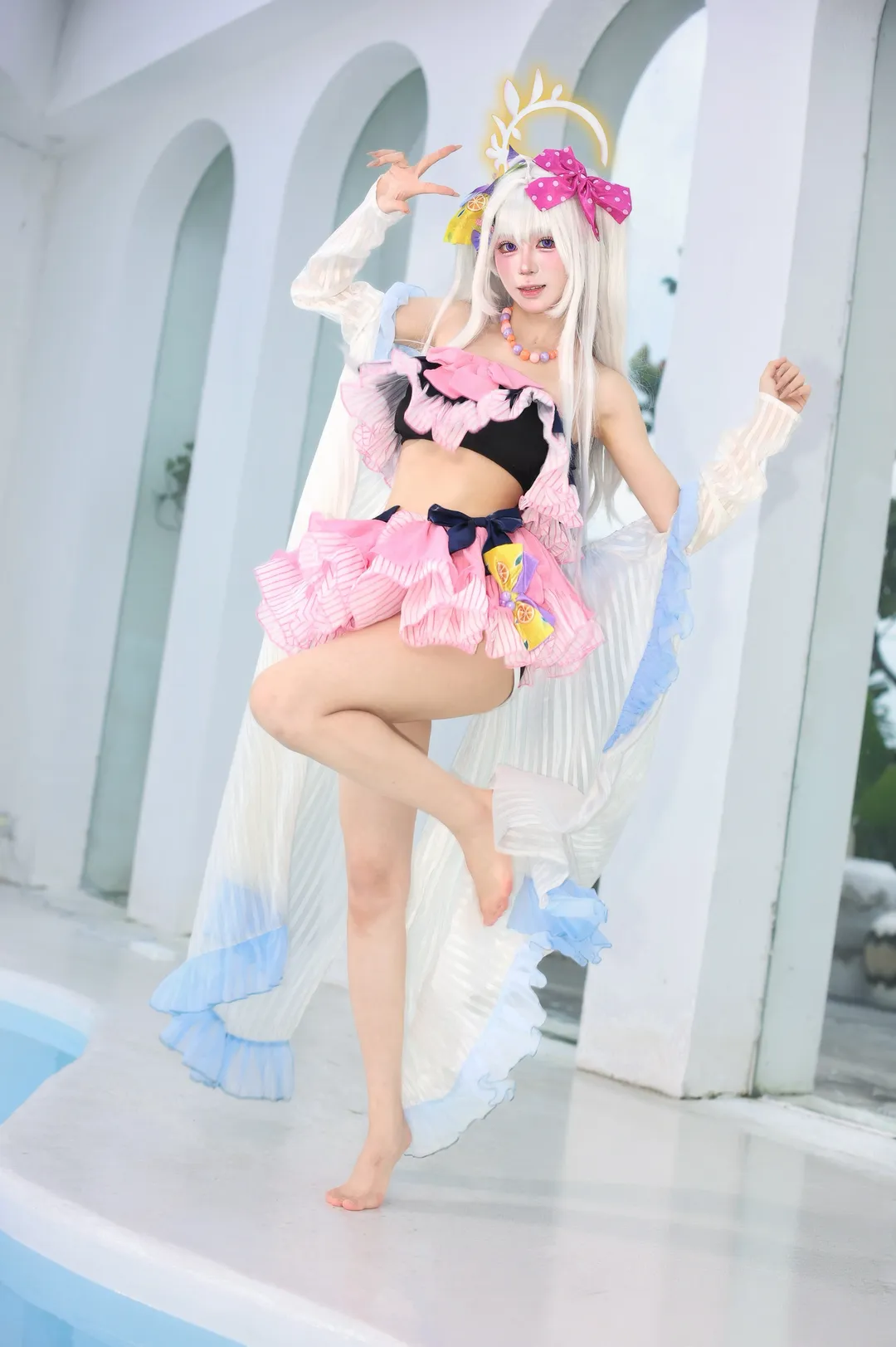 【白洲梓cos】蔚蓝档案泳池边的清凉夏日 - 第 3 张