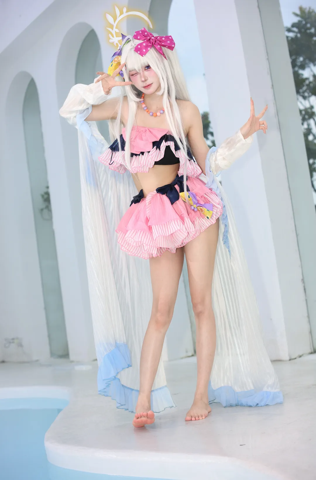 【白洲梓cos】蔚蓝档案泳池边的清凉夏日 - 第 4 张
