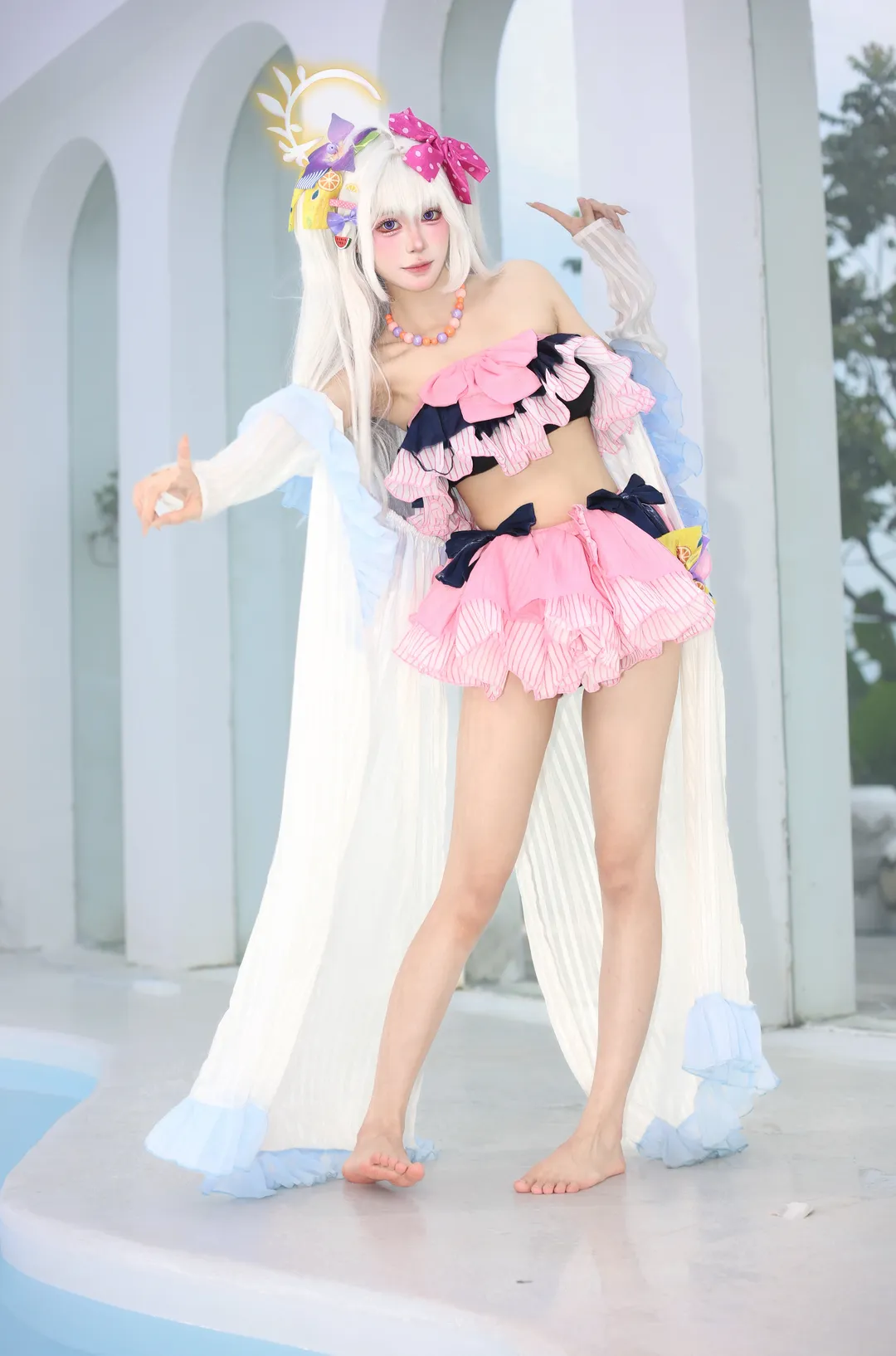 【白洲梓cos】蔚蓝档案泳池边的清凉夏日 - 第 5 张