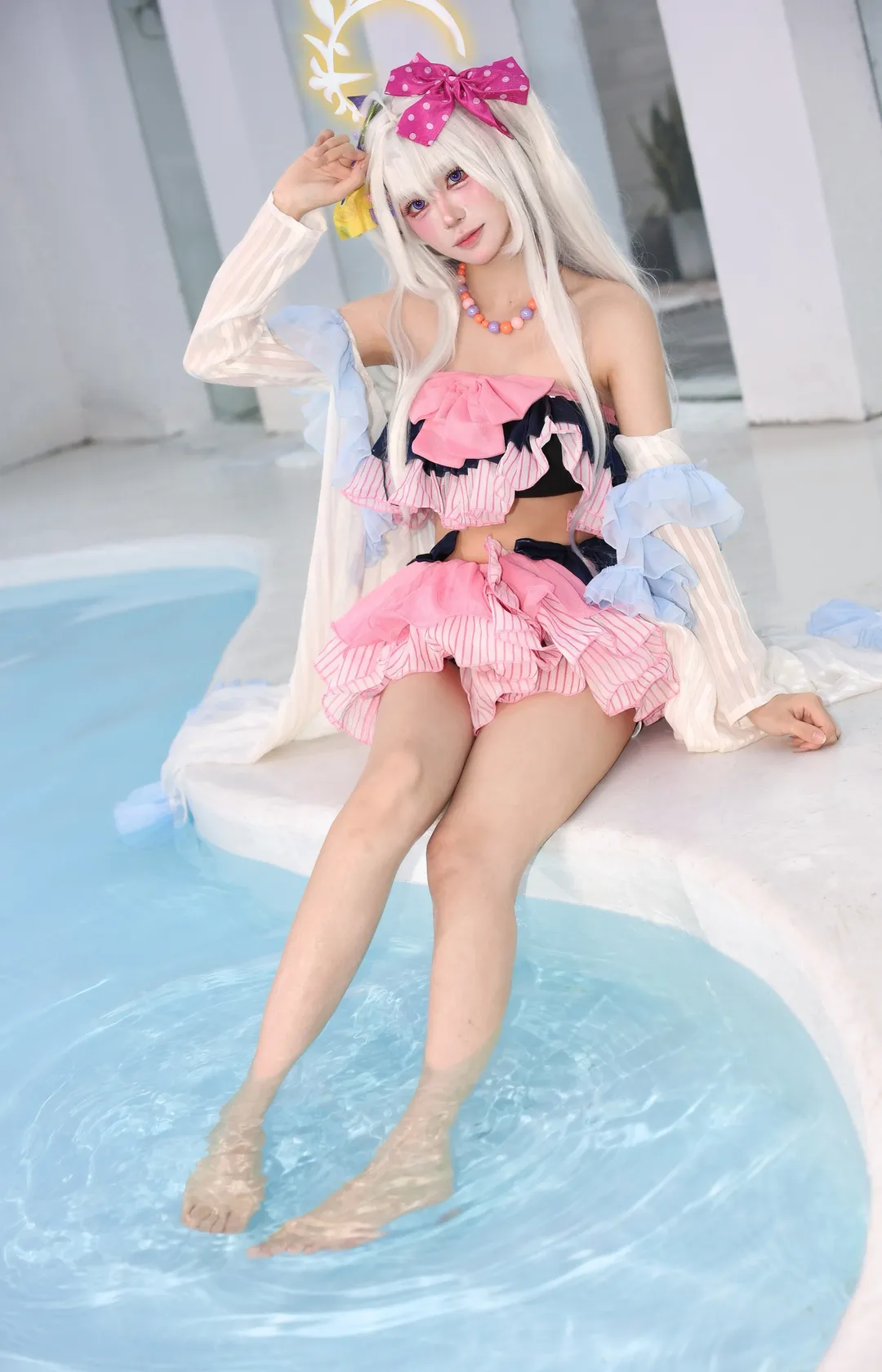 【白洲梓cos】蔚蓝档案泳池边的清凉夏日 - 第 7 张