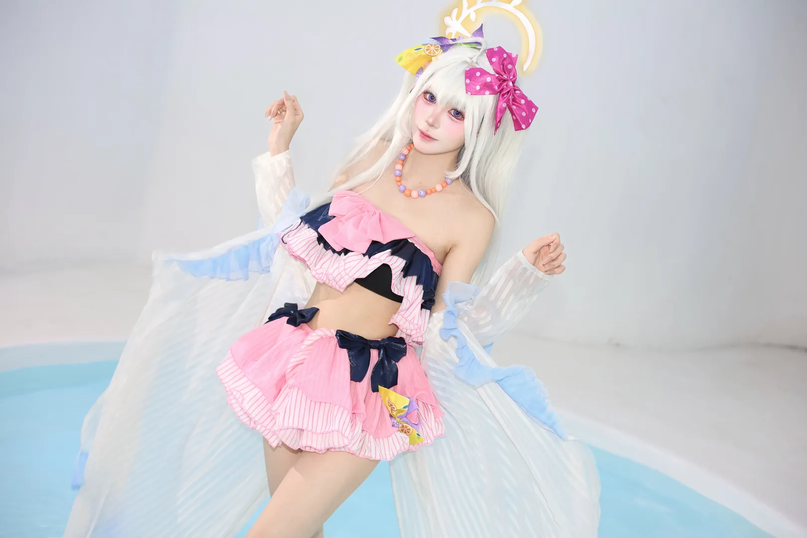 【白洲梓cos】蔚蓝档案泳池边的清凉夏日 - 第 9 张