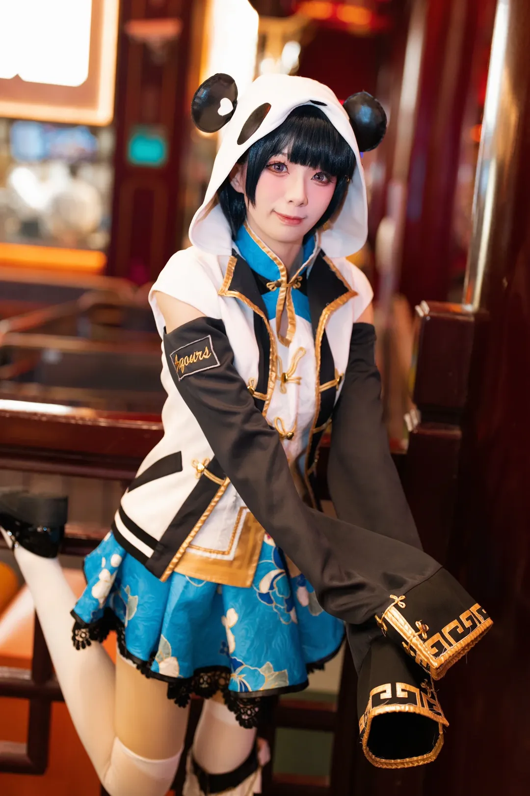 【津島善子cos】lovelive aqours旗袍覺醒，夜遊燈會