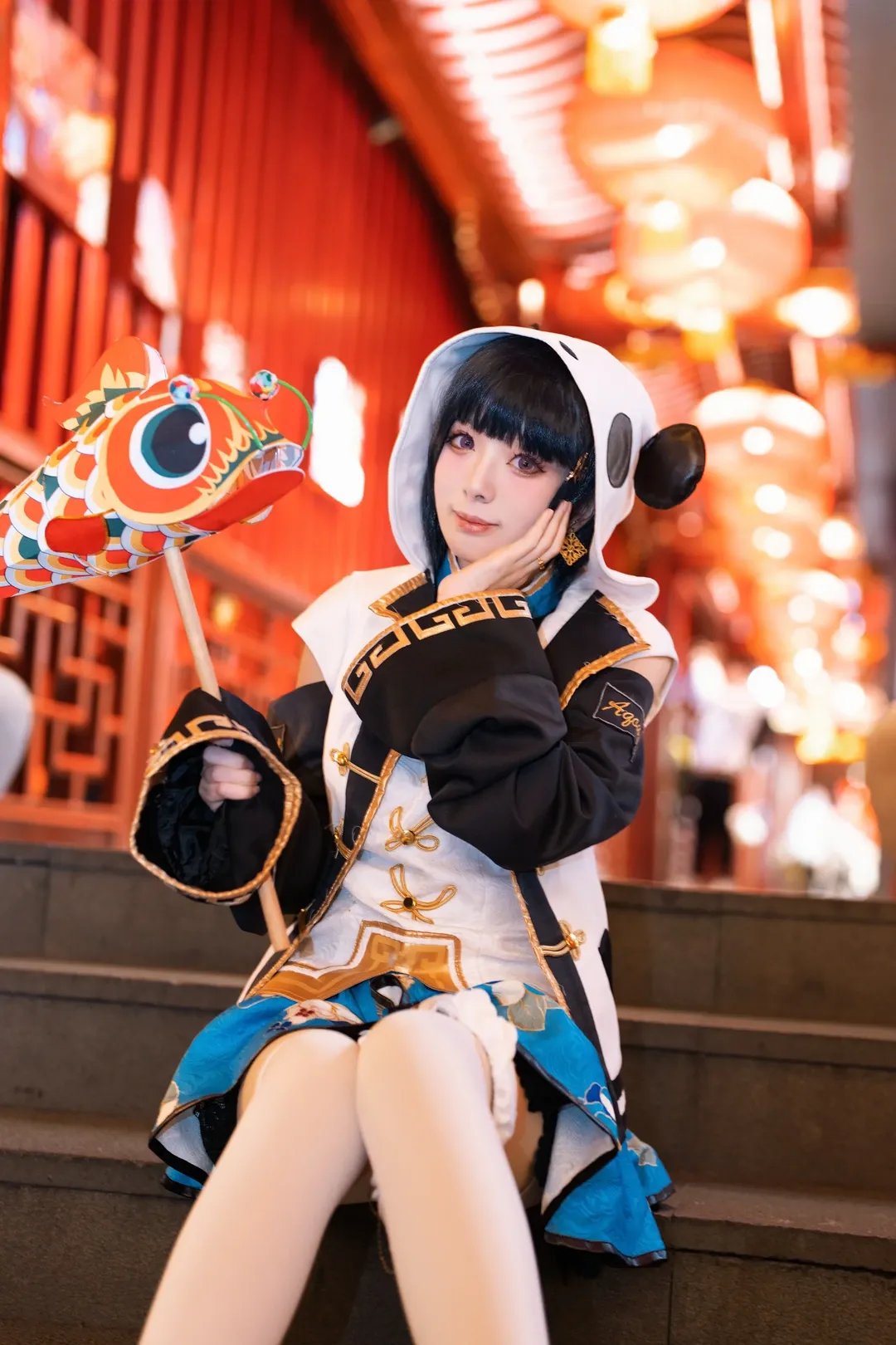 【津岛善子cos】lovelive aqours旗袍觉醒，夜游灯会 - 第 4 张
