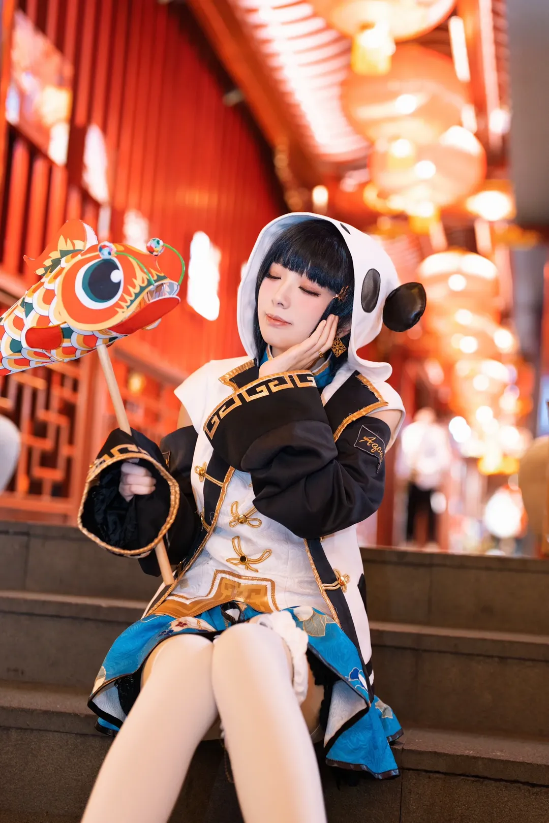 【津岛善子cos】lovelive aqours旗袍觉醒，夜游灯会 - 第 5 张