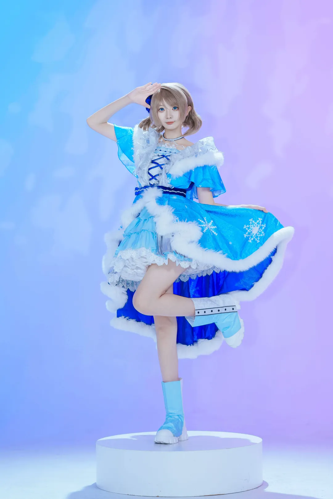 【渡边曜cos】lovelive 冰蓝色的冬雪奇遇 - 第 1 张