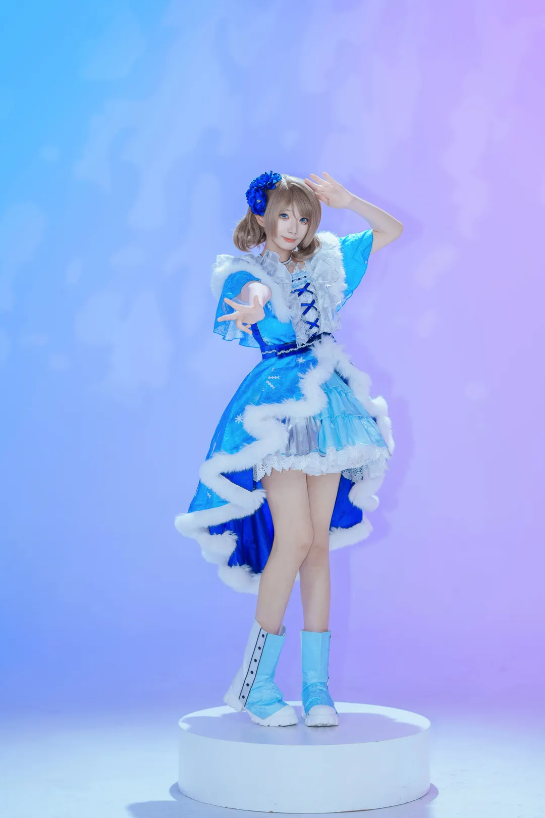 【渡边曜cos】lovelive 冰蓝色的冬雪奇遇 - 第 3 张