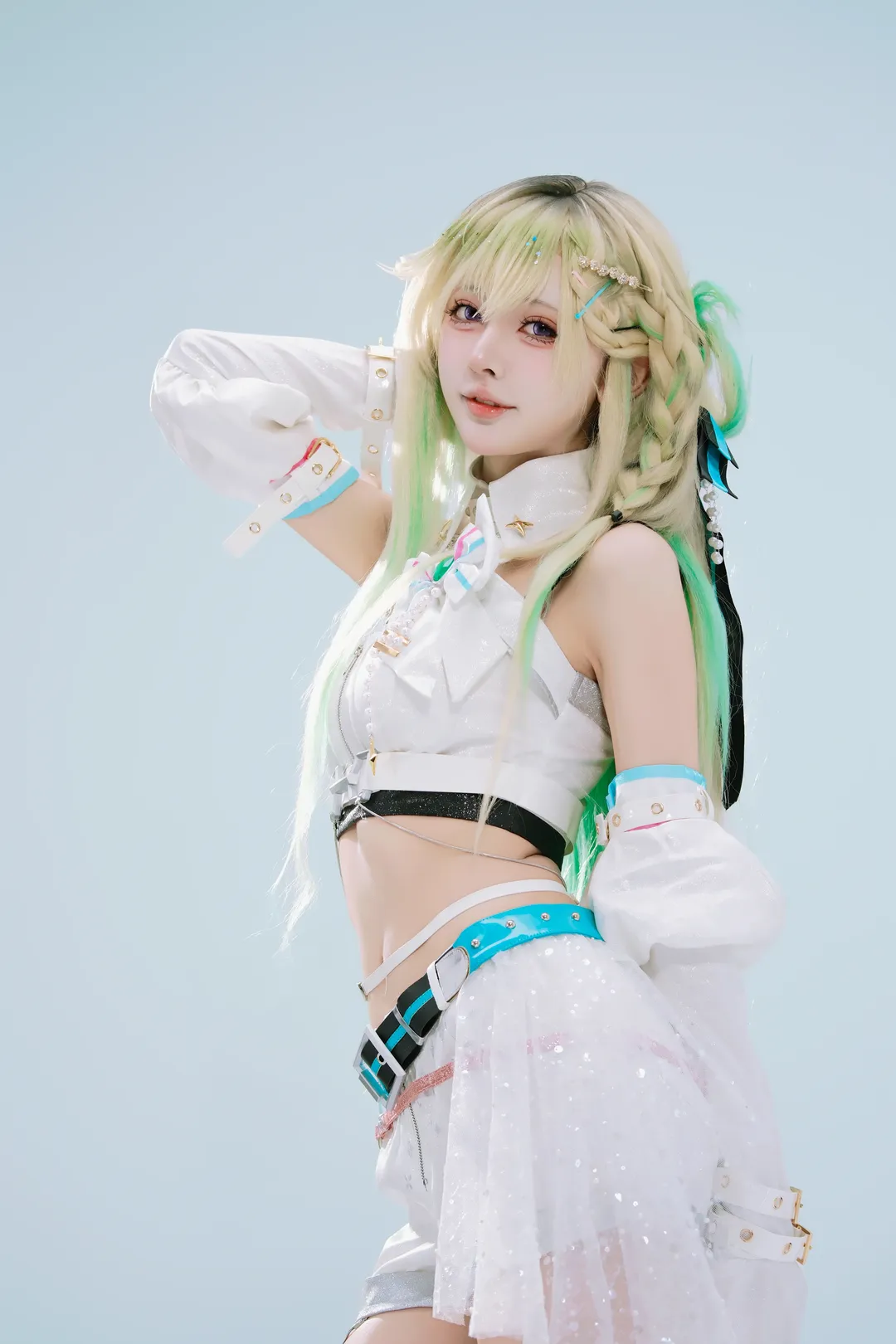 【琳奈cos】鸣潮Solar5新成员琳奈，打歌服初舞台 - 第 7 张