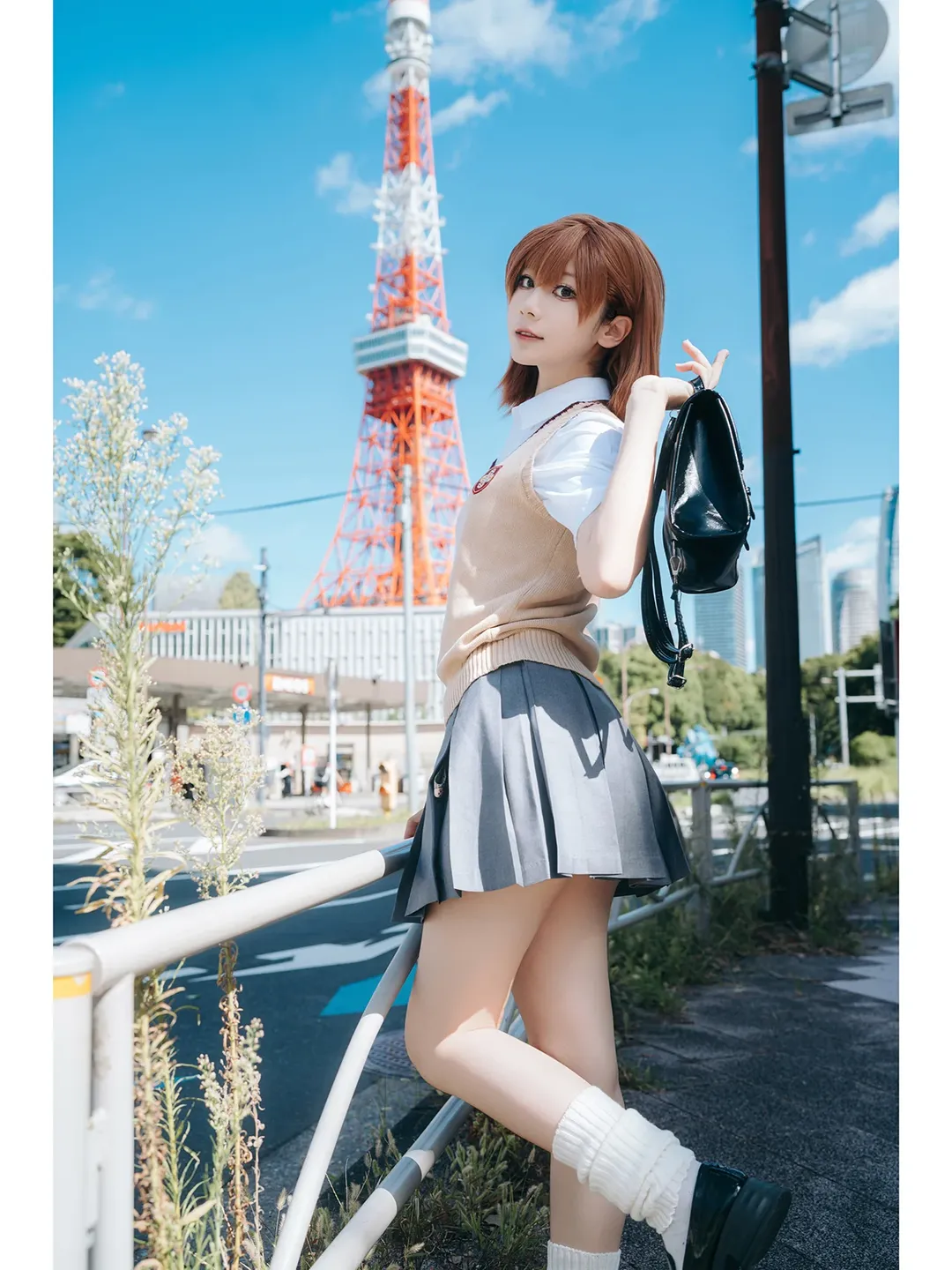 【御坂美琴cos】某科學的超電磁炮，東京塔下的常盤臺日常 - 第 11 張