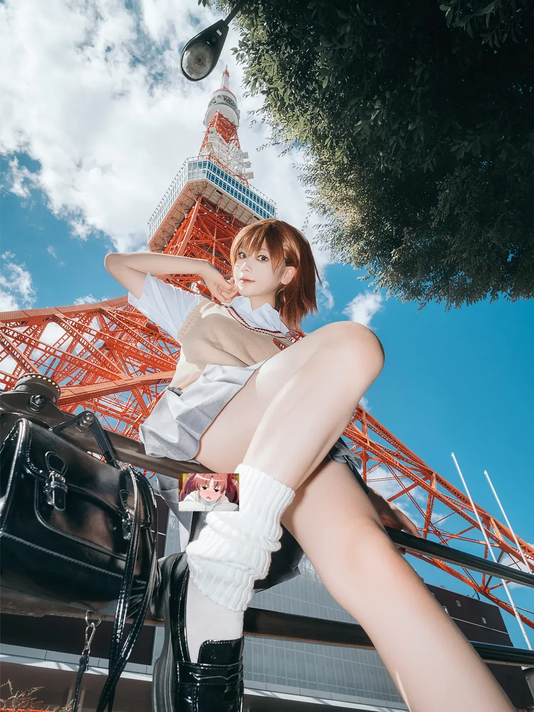 【御坂美琴cos】某科學的超電磁炮，東京塔下的常盤臺日常 - 第 6 張