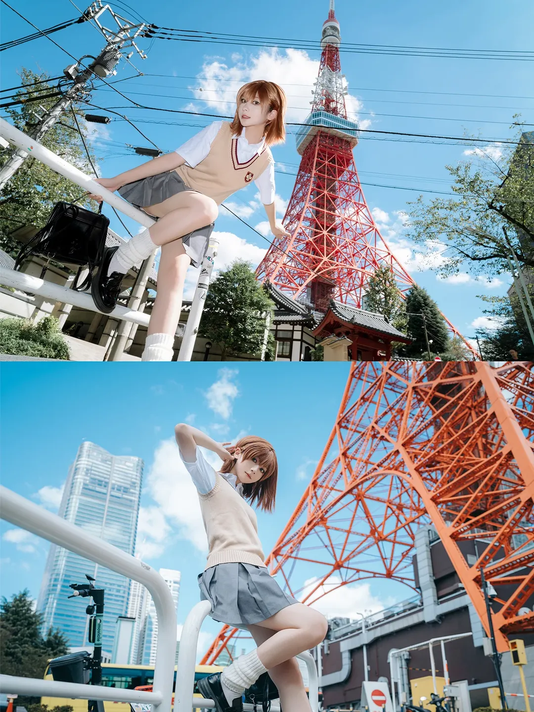 【御坂美琴cos】某科學的超電磁炮，東京塔下的常盤臺日常 - 第 7 張