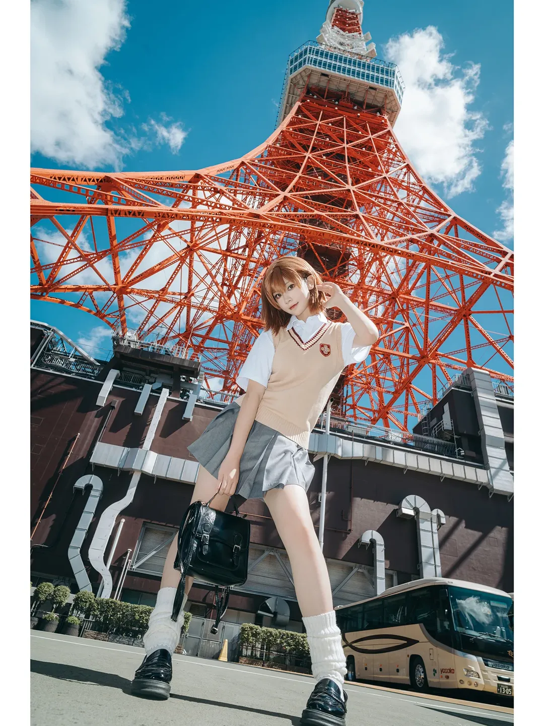 【御坂美琴cos】某科學的超電磁炮，東京塔下的常盤臺日常 - 第 8 張