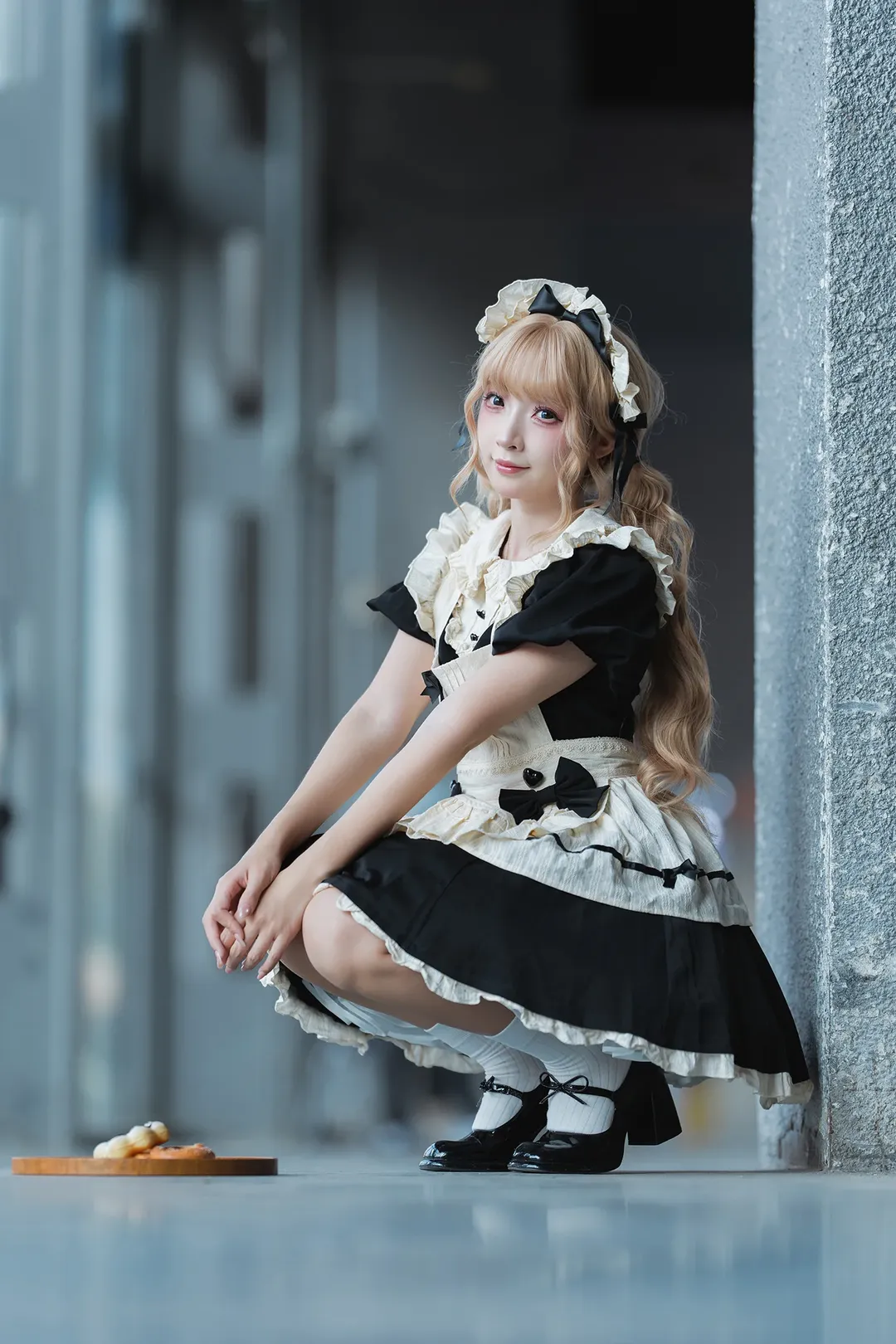 唯卓仕展台黑白女仆装cosplay拍摄体验 - 第 10 张