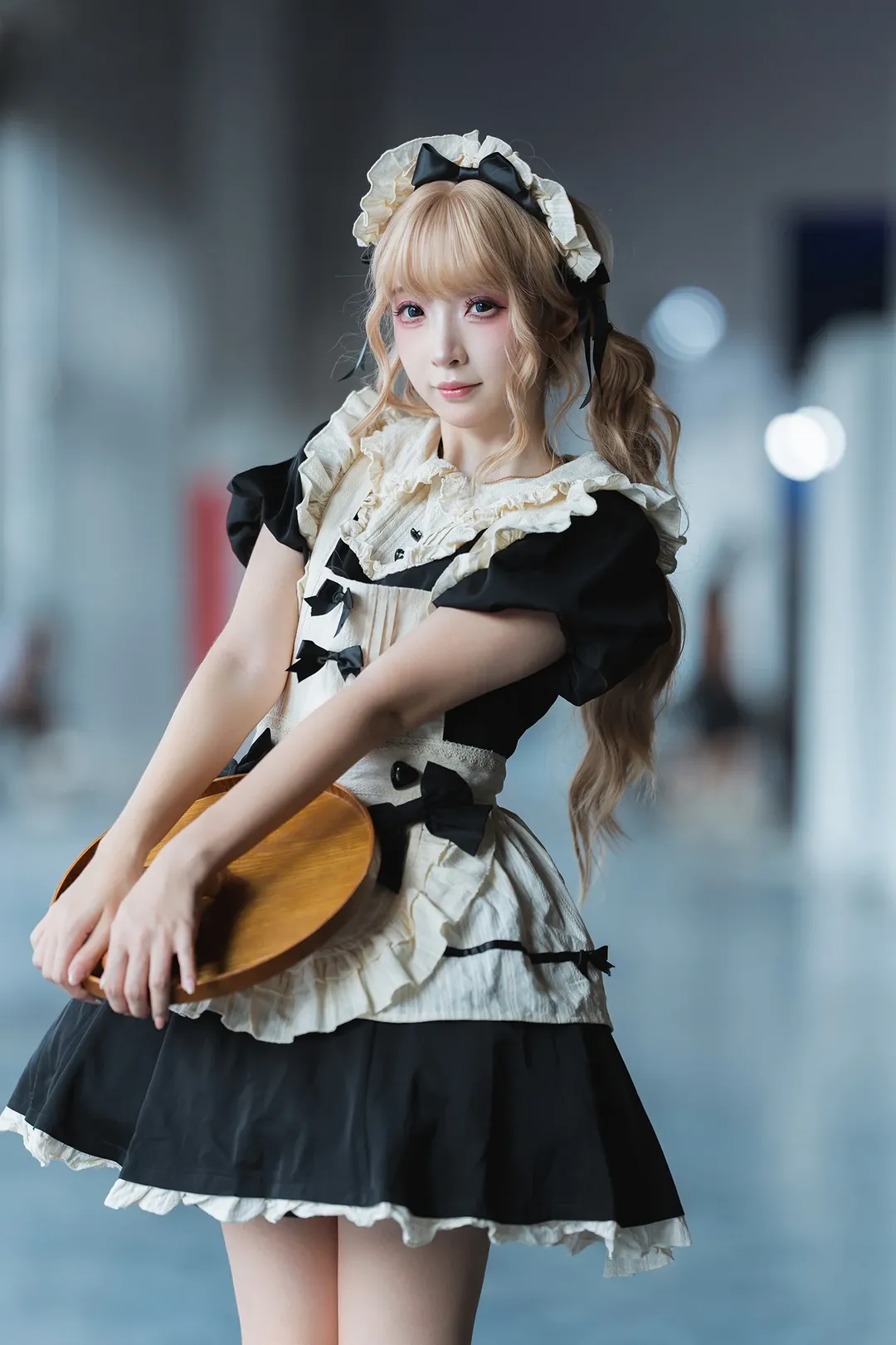 唯卓仕展台黑白女仆装cosplay拍摄体验 - 第 11 张